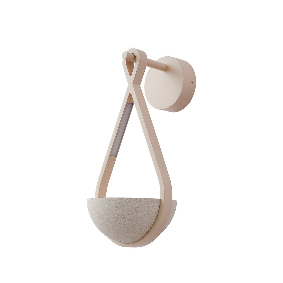 Applique extérieure moderneLED, Florka beige sable, blanc, LUCANDE