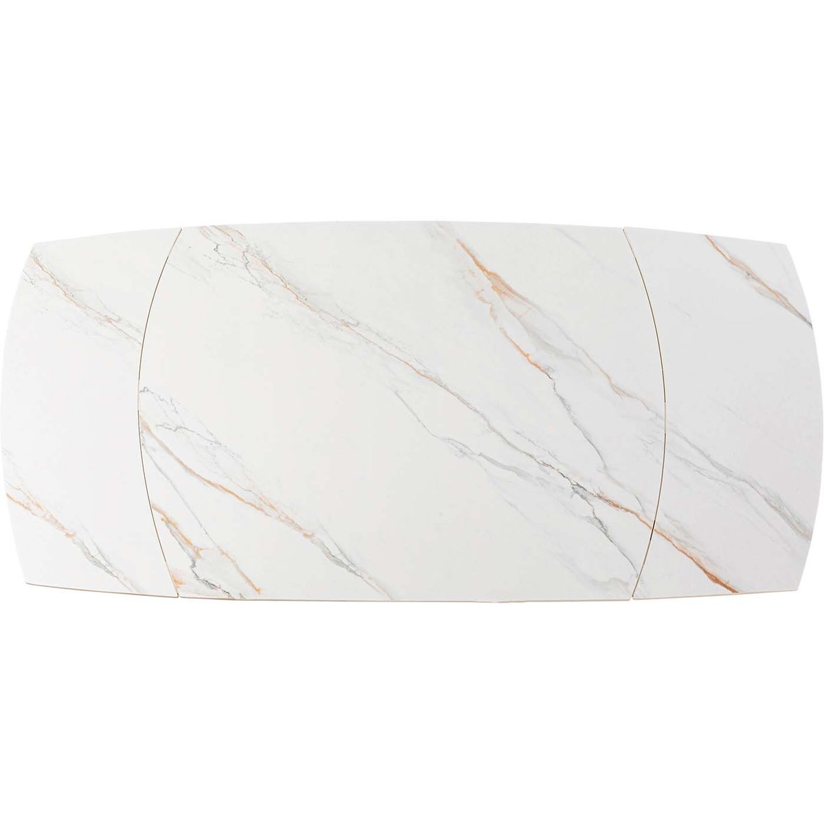 Table à rallonges en grès, TWIST blanc, KARE DESIGN