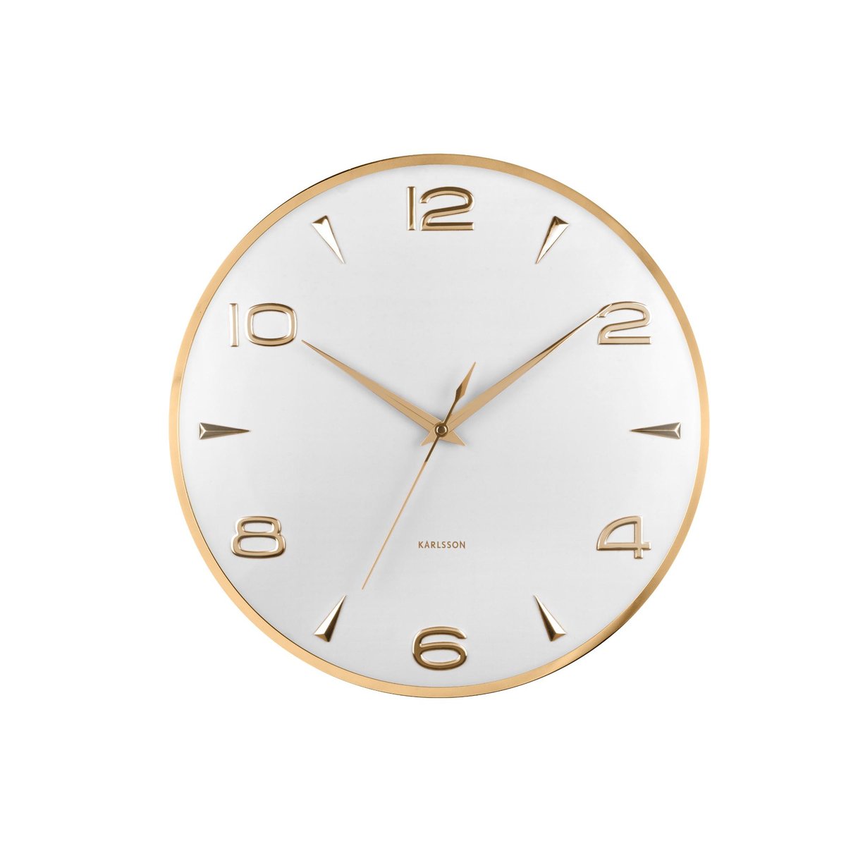 Horloge Murale Le fer SIENNA GLOW blanc, KARLSSON