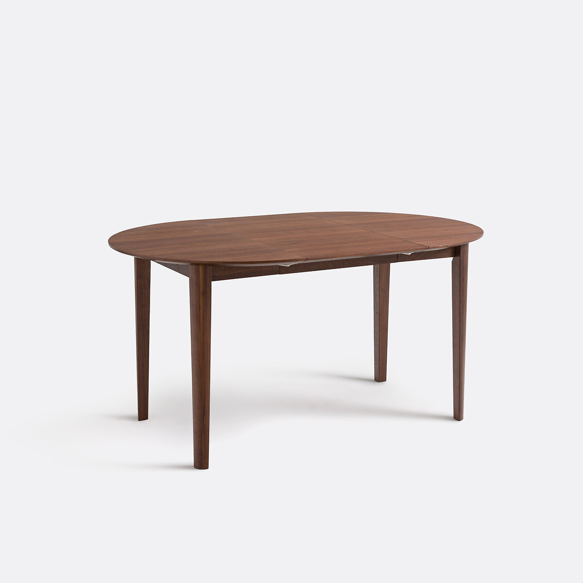 Table à manger, extensible, en plaqué noyer, 4 à 8 couverts, TIOGA coloris noyer, LA REDOUTE INTERIEURS