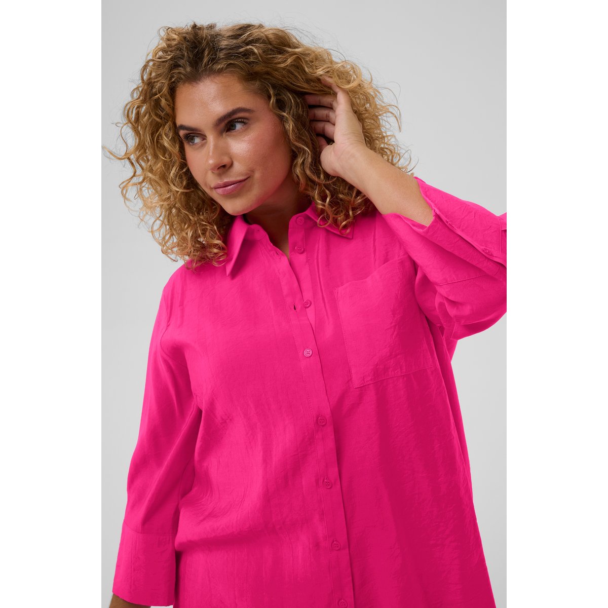 Chemise à manches longues violet beetroot purple, KAFFE CURVE