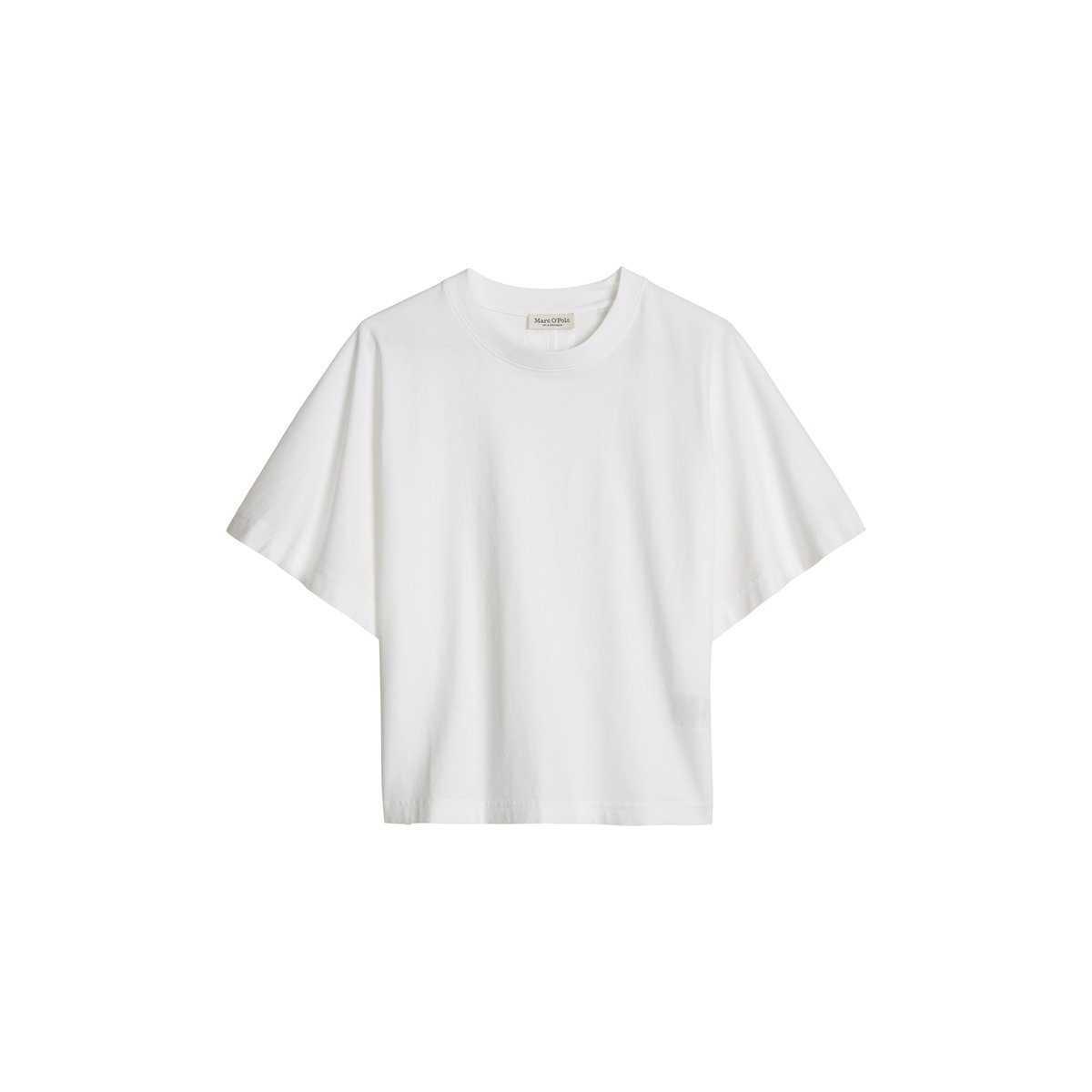 T-shirt loose en coton bio régénéré blanc, MARC O'POLO