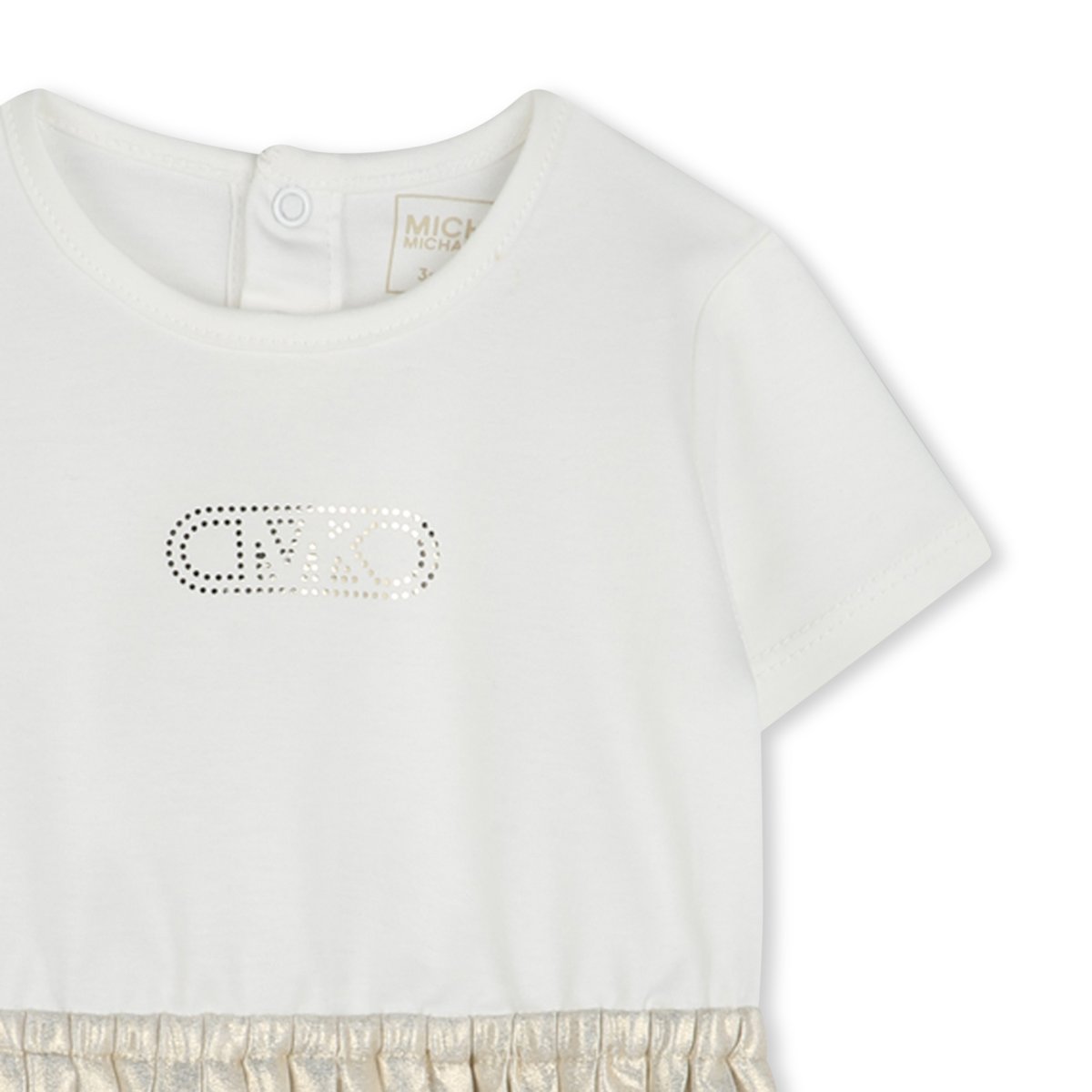 Robe de cérémonie bimatière ecru dore, MICHAEL KORS