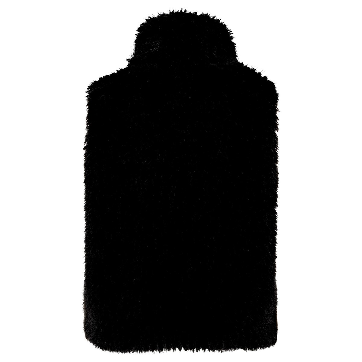 Veste sans manches en peluche à col noir, AMBER & JUNE