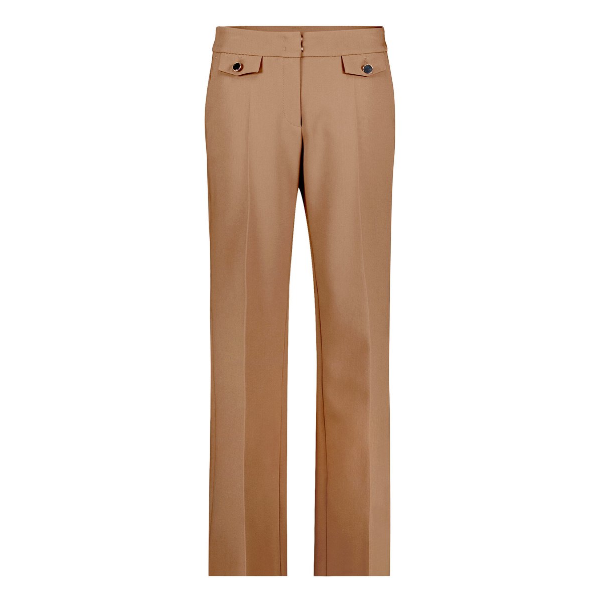 Pantalon stretch à plis repassés beige, BETTY BARCLAY