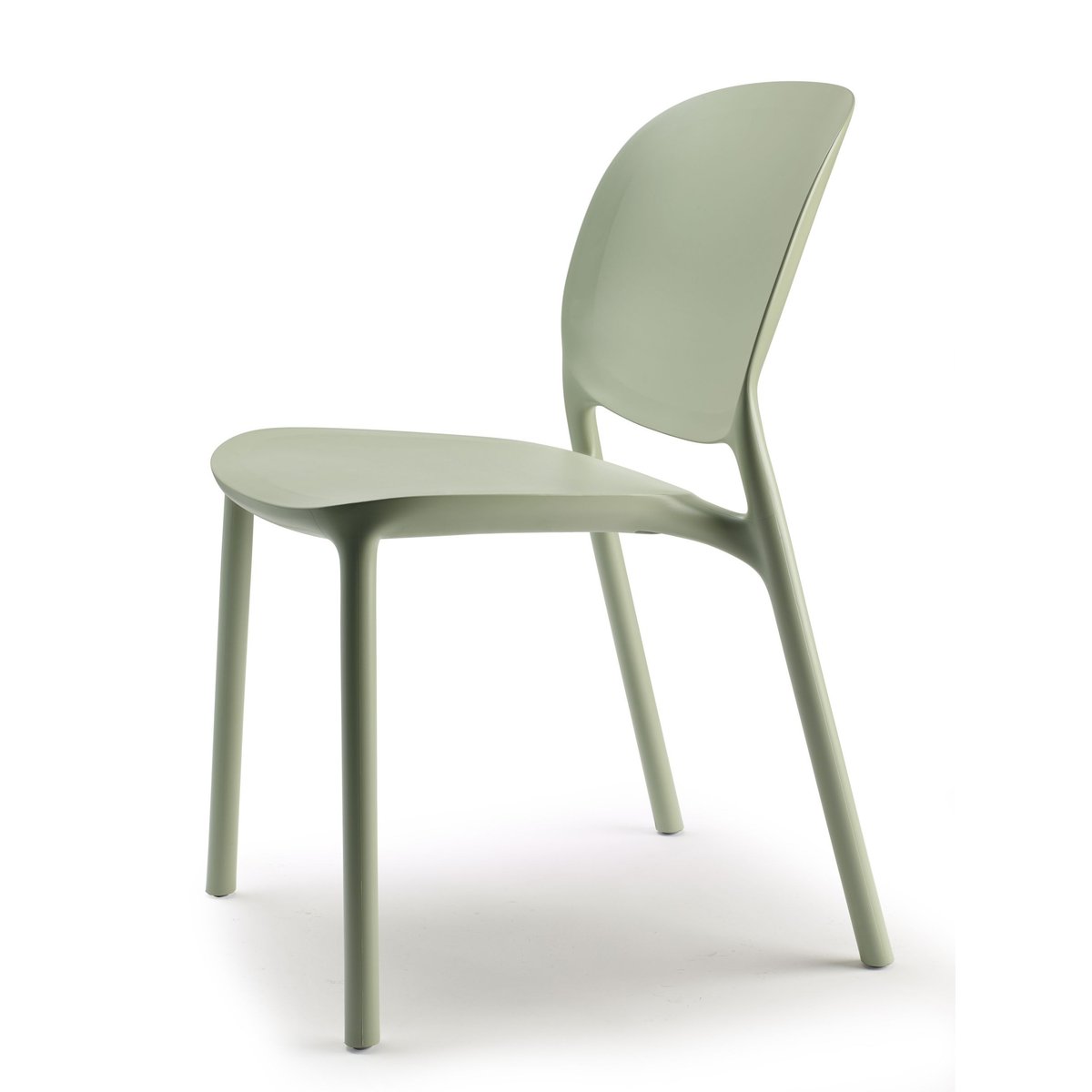 Chaise design empilable (lot de 2), HUG vert clair, SCAB DESIGN