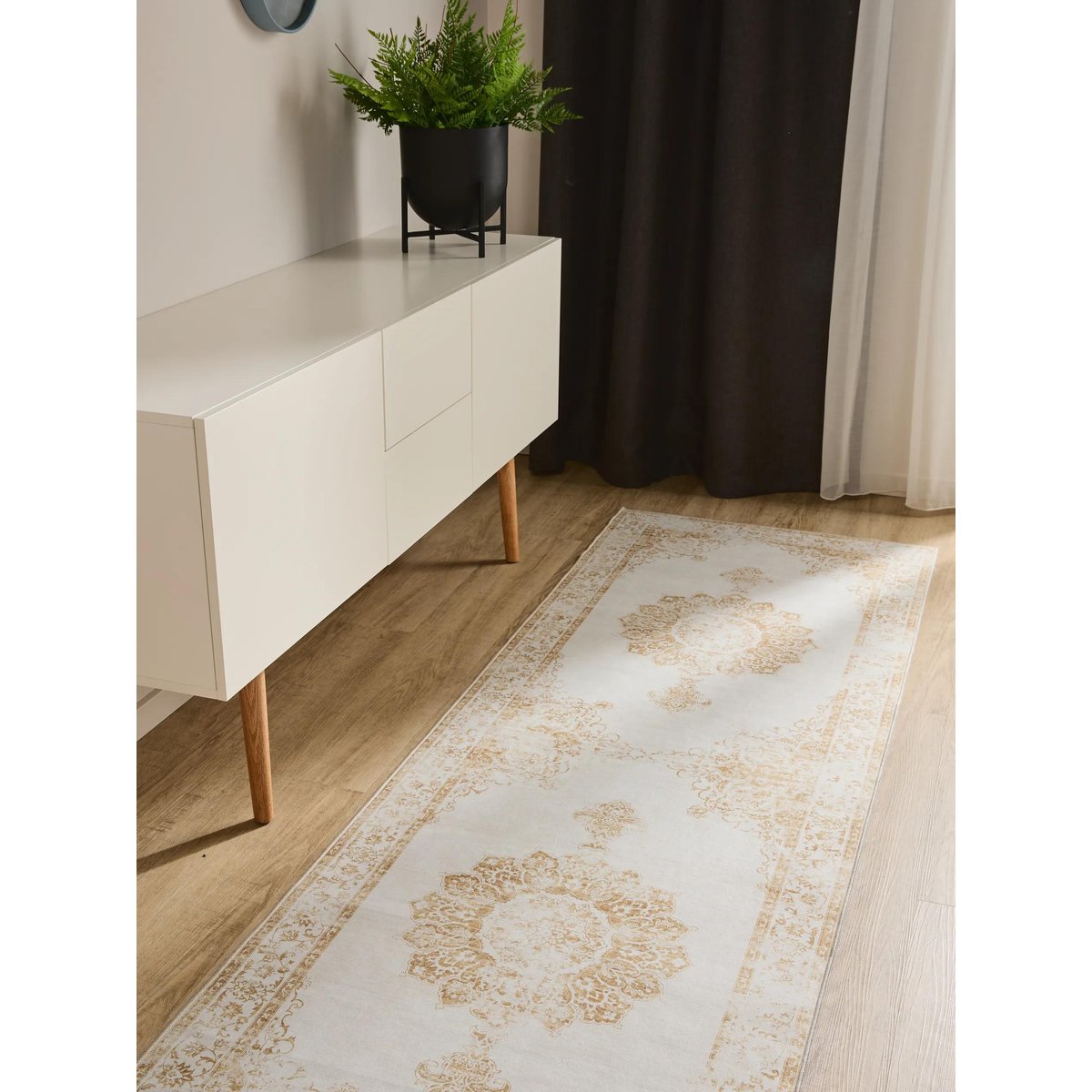 Tapis de couloir GEORGE crème/jaune, BENUTA