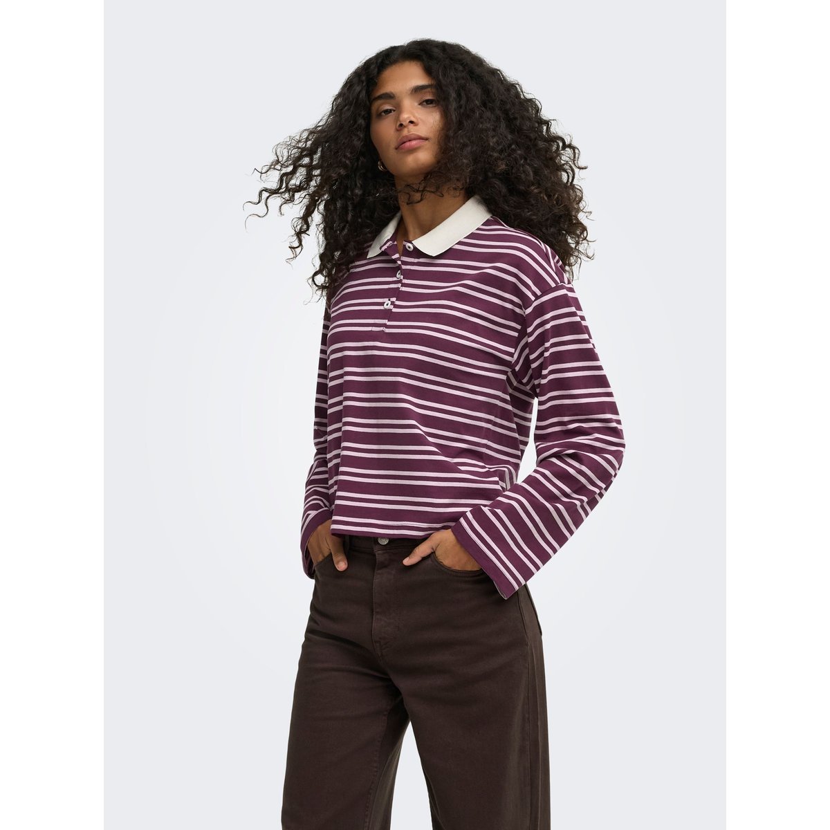 Polo violette - fig, ONLY