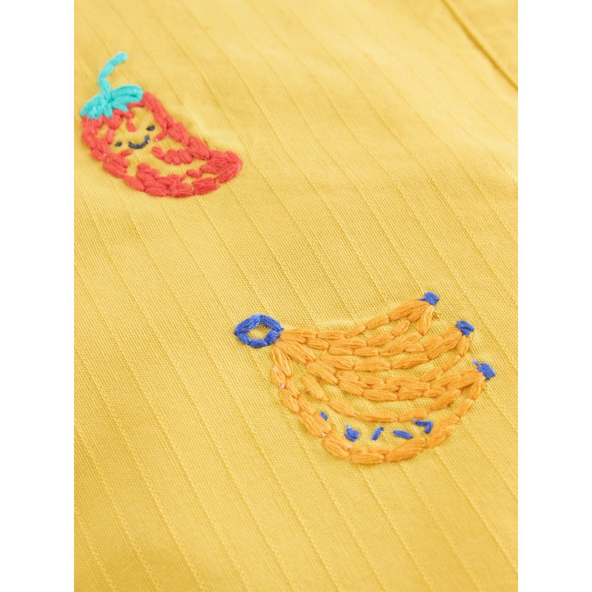 Ensemble bébé avec body et salopette imprimé fruits/légumes jaunes, NEXT