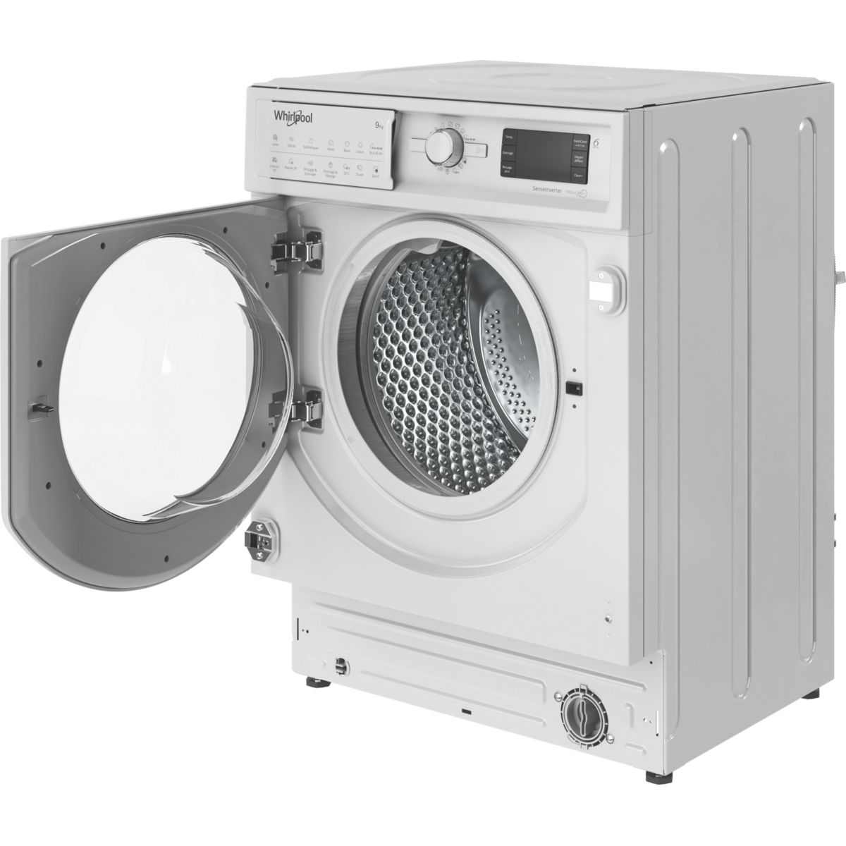 Lave linge hublot encastrable BIWMWG9146FR blanc, WHIRLPOOL