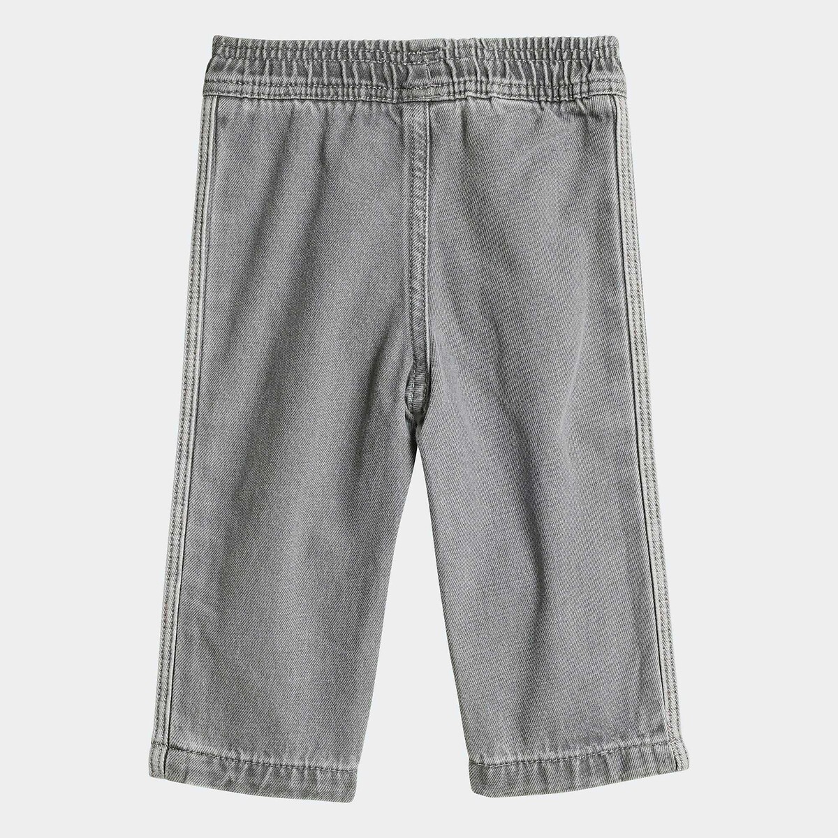 Set composto da maglietta a maniche lunghe e pantaloni in denim bianco/grigio, adidas Originals