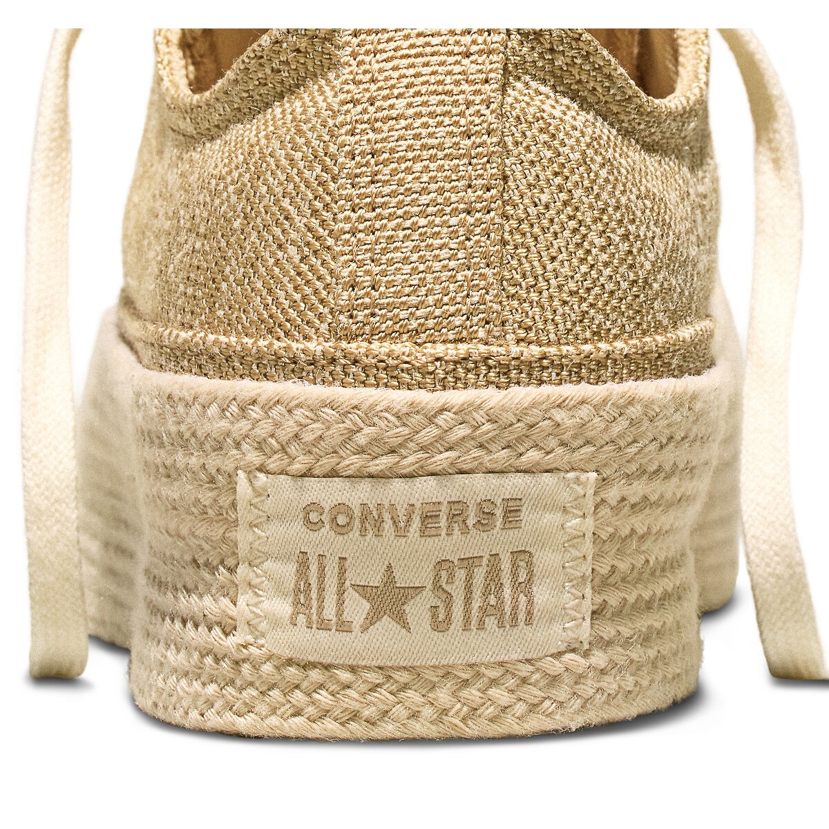 Baskets CHUCK TAYLOR ALL STAR LIFT ESPADRILLE CANVAS jaune doré, CONVERSE