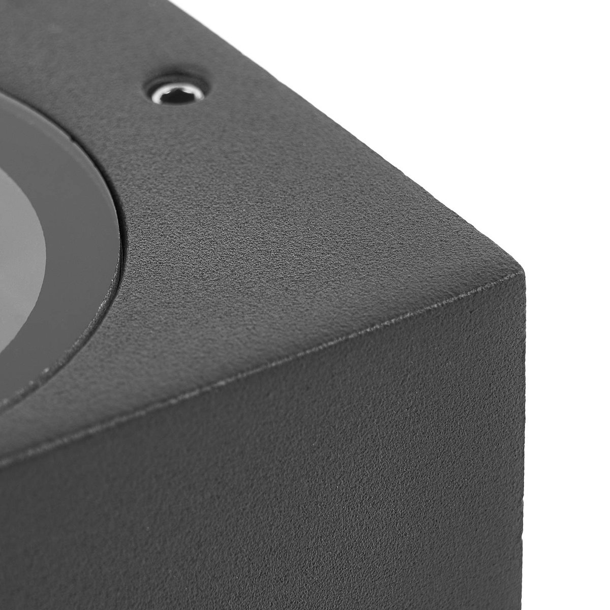 Applique extérieure en aluminium moderne noir, PRIOS