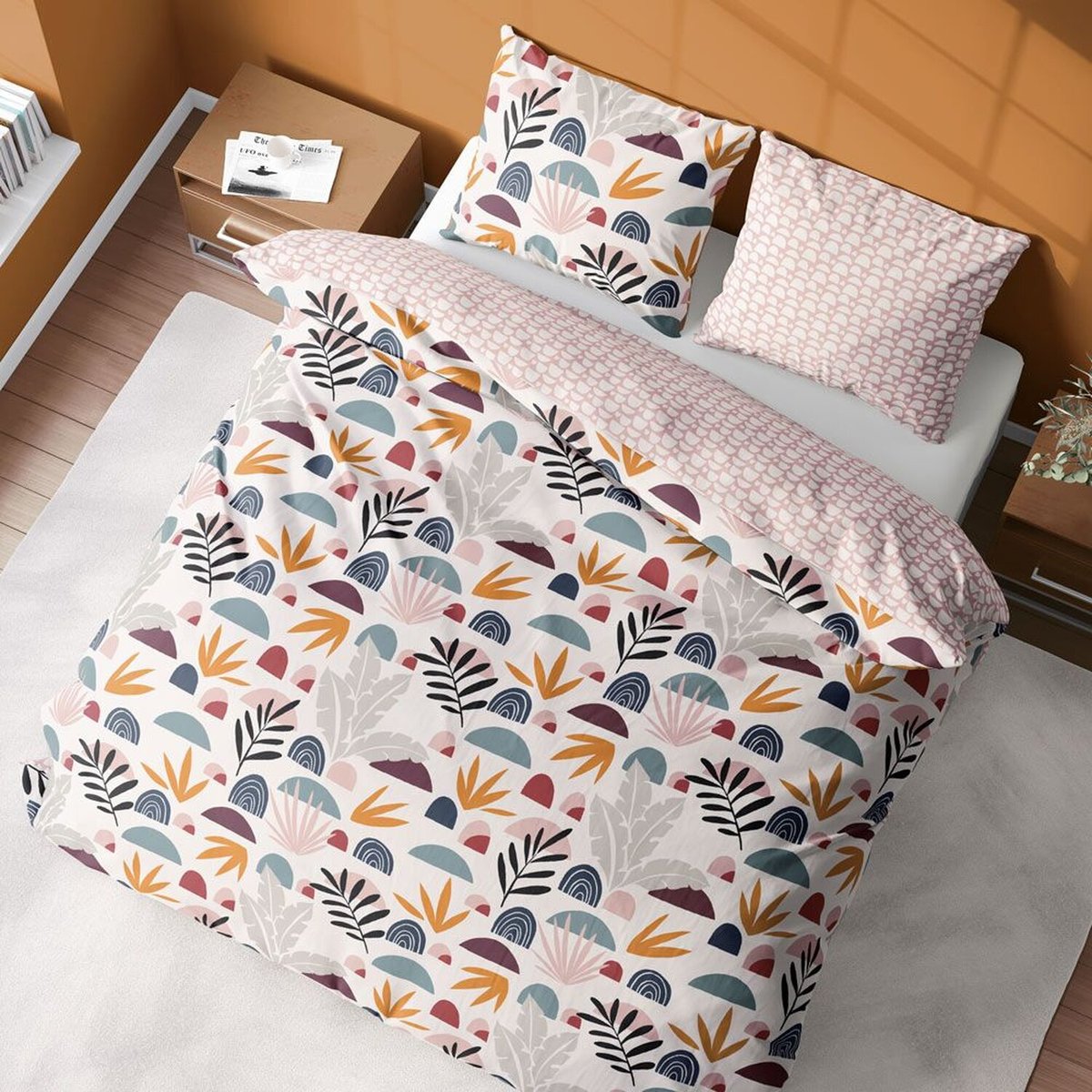 Parure housse de couette polyester, Domy bleu, C DESIGN HOME TEXTILE