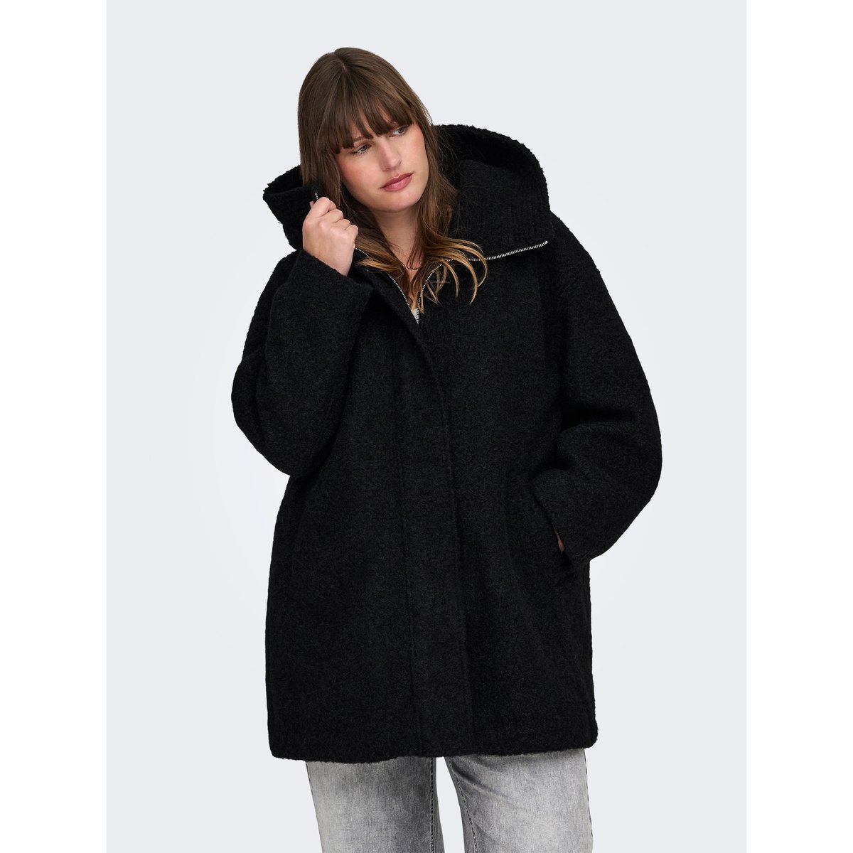 Manteau black 1, ONLY CARMAKOMA