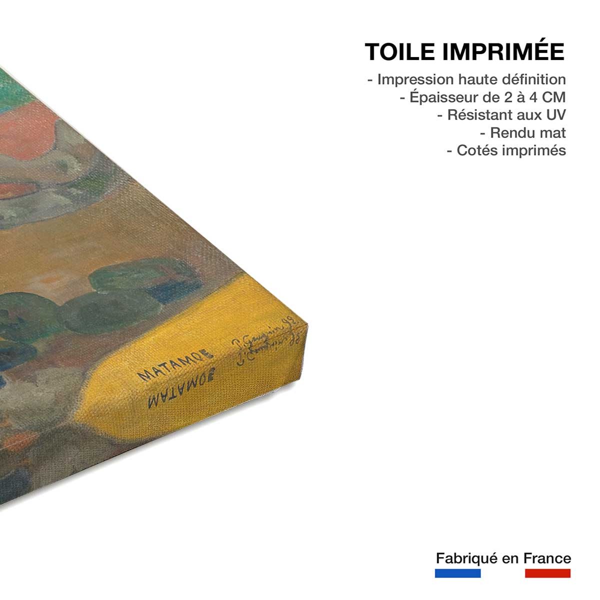 Tableau matamoe de paul gauguin toile imprimée, HEXOA