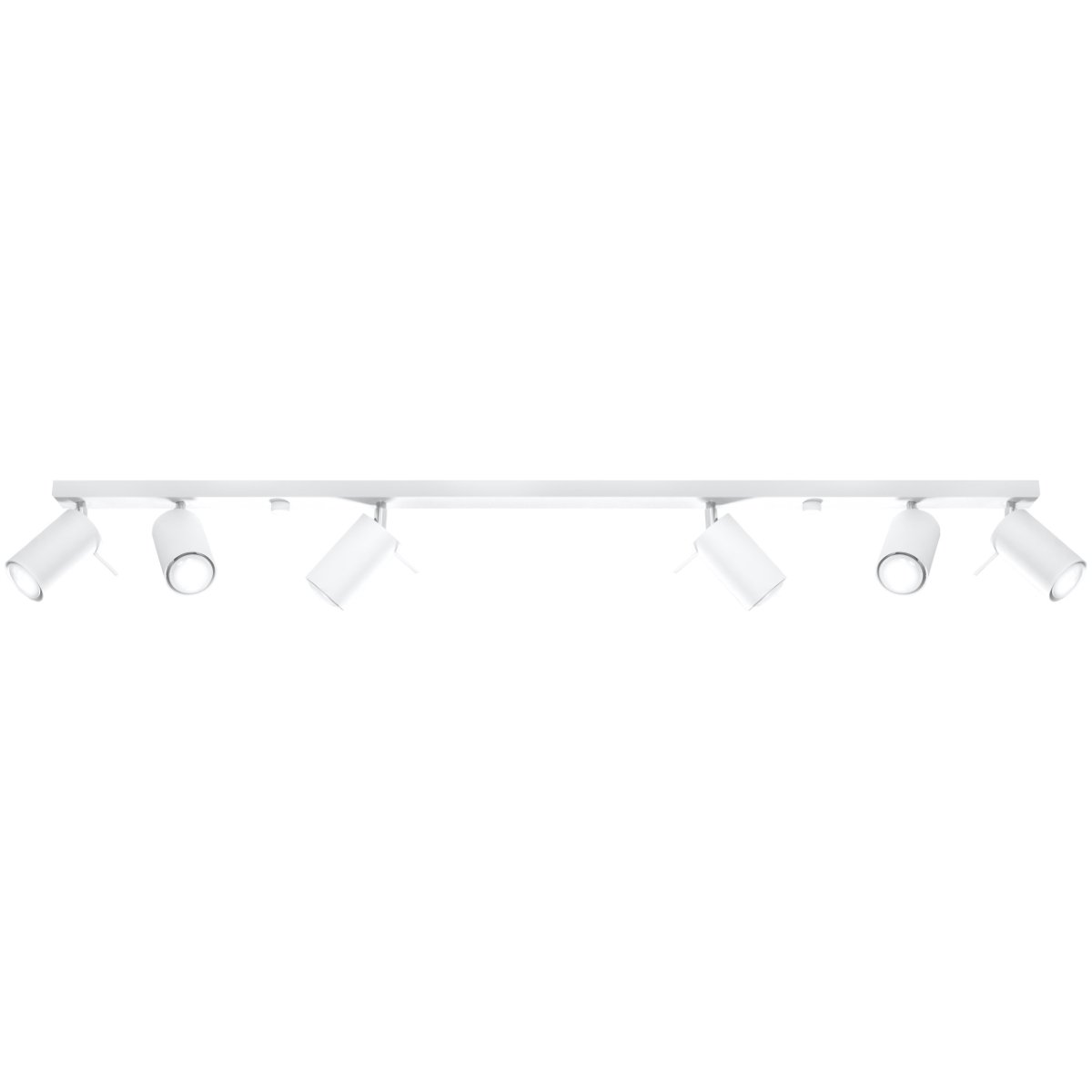 Plafonnier Acier Blanc GU10 6 Ring blanc, EDEN