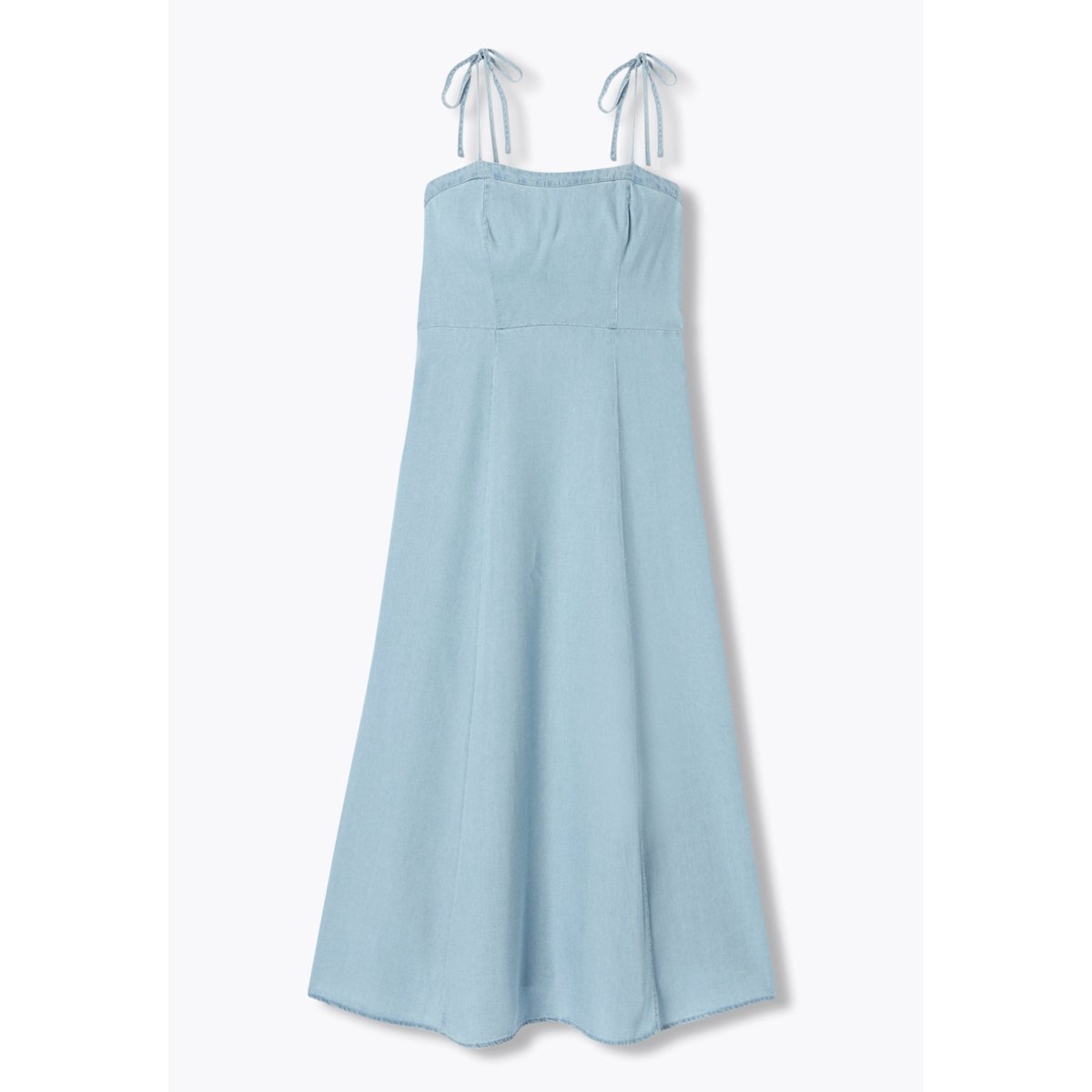 Robe à bretelles en lyocell jean clair, PROMOD