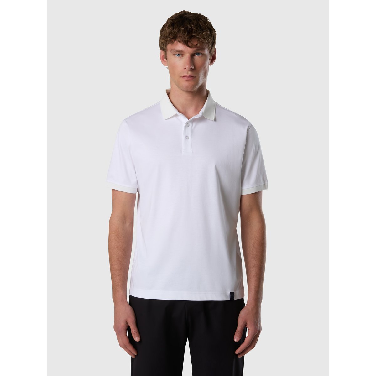 Polo en maillot modal blanc, NORTH SAILS
