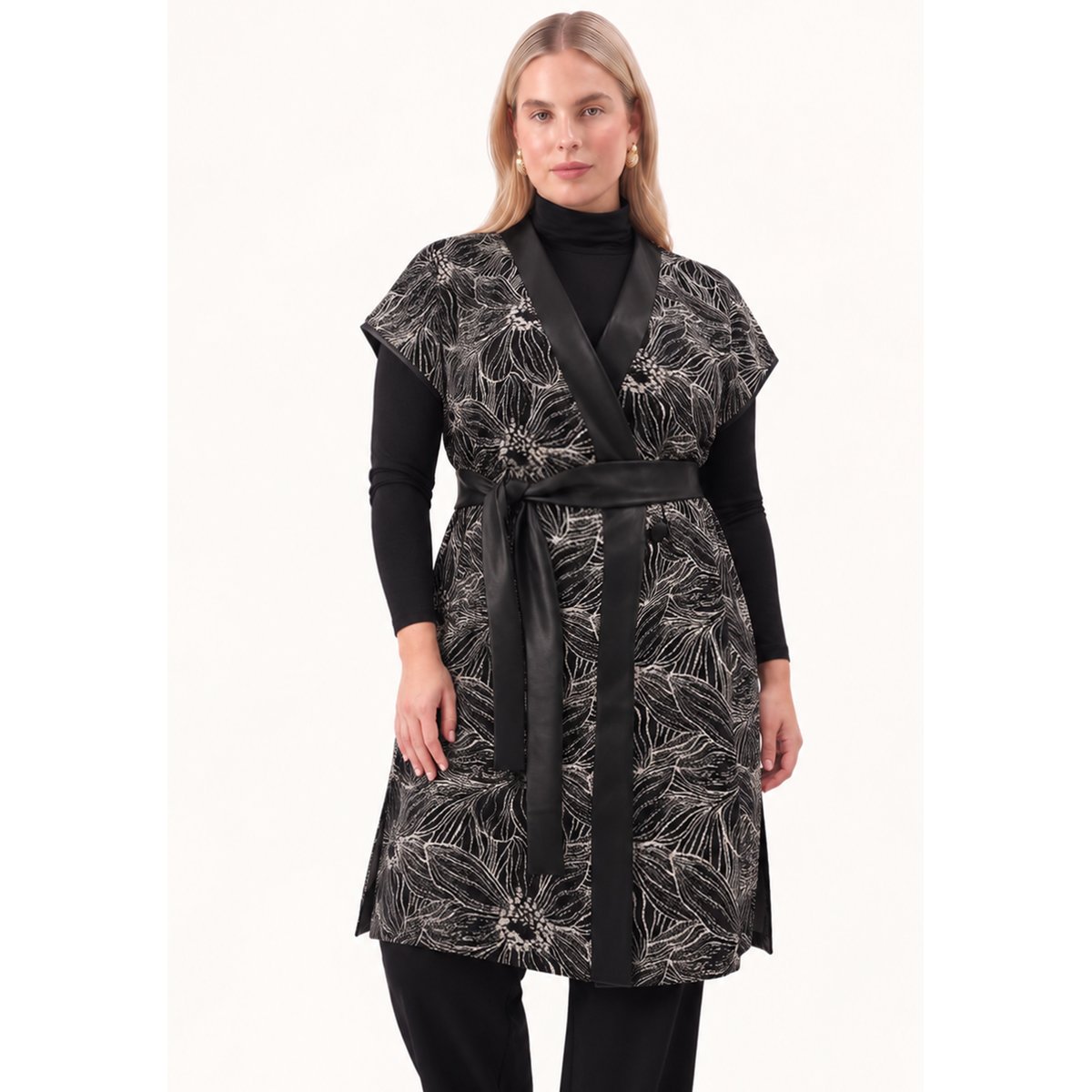 Cardigan avec manches longues noir, YOEK