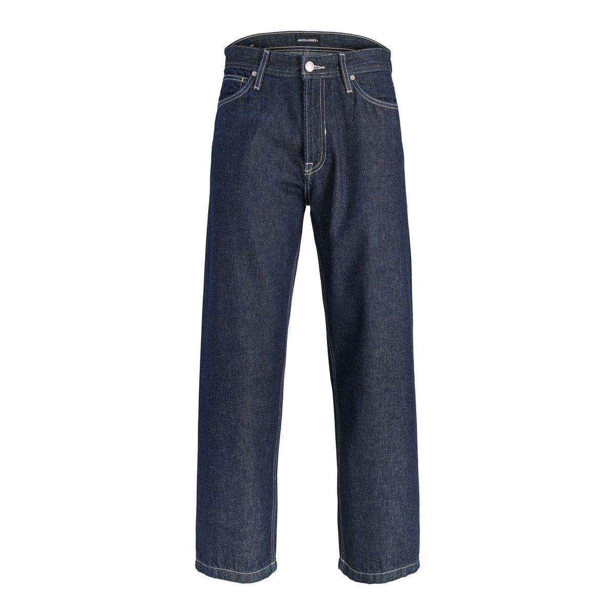 Jean À Coupe Ample dark blue denim, JACK & JONES