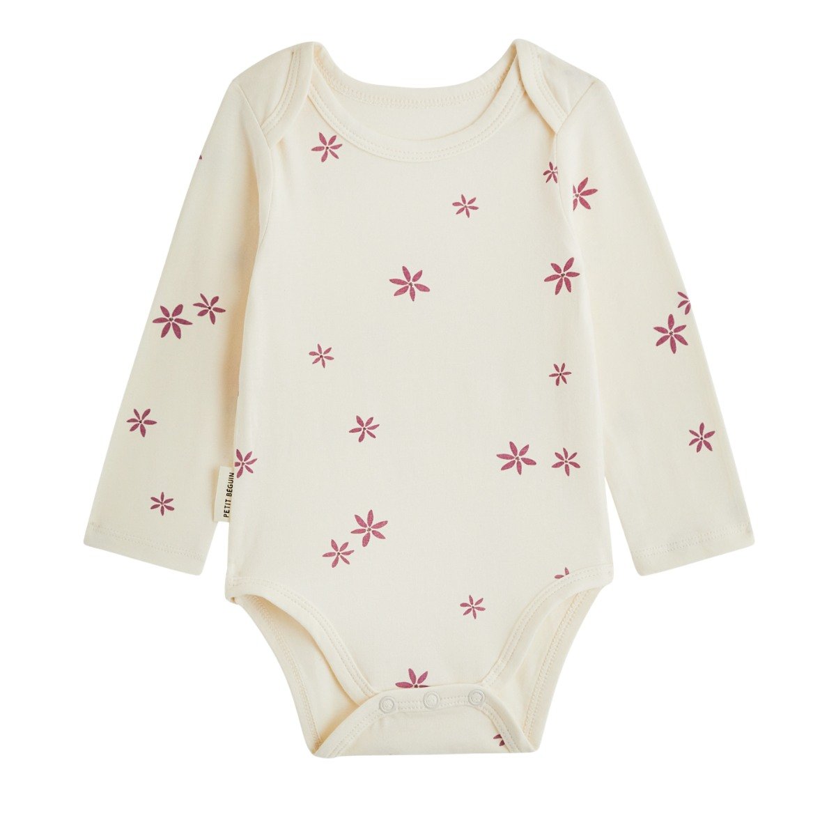 Lot de 3 bodies bébé manches longues Misti rose, PETIT BEGUIN