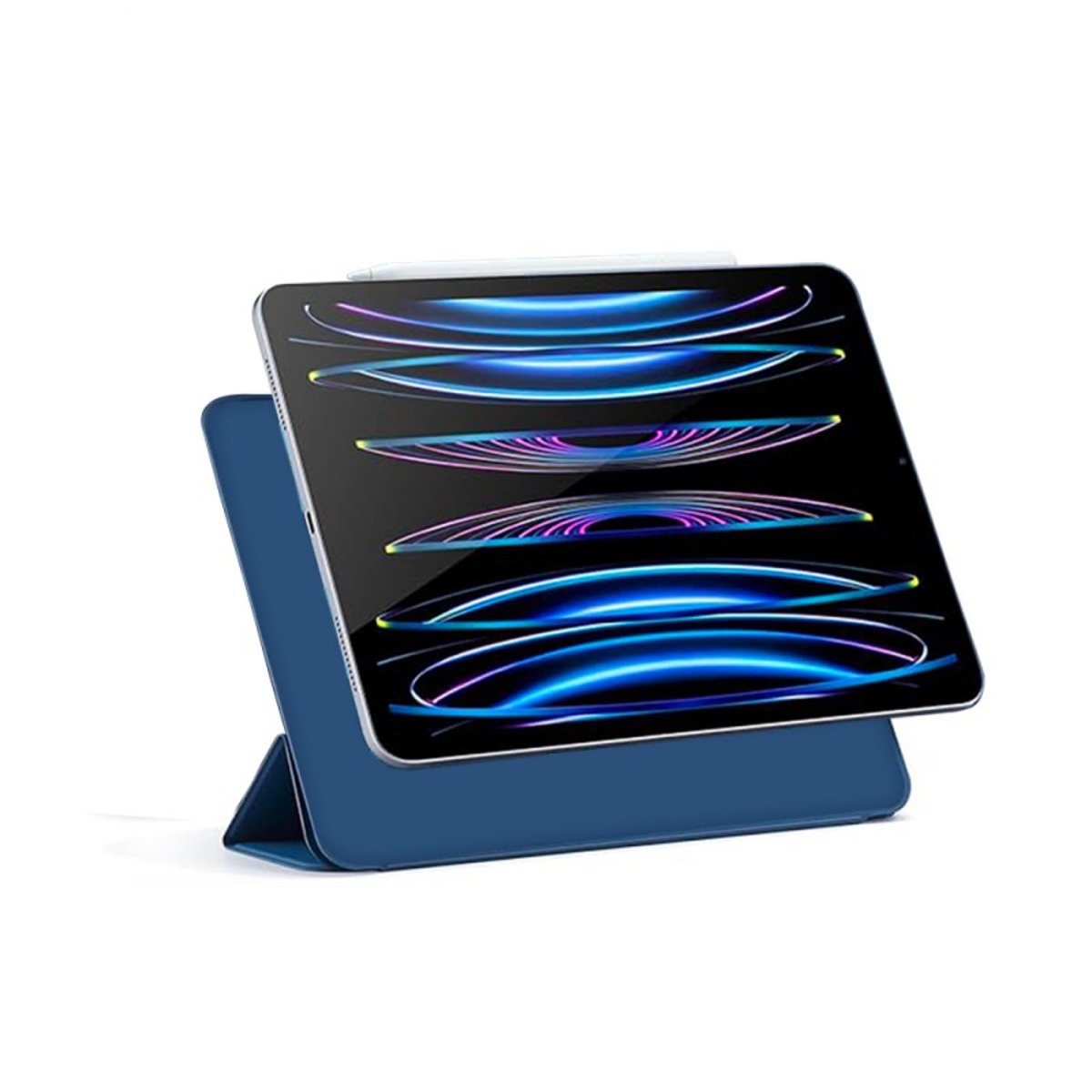 Etui à fixation magnétique pour iPad Pro 11" bleu, EVETANE