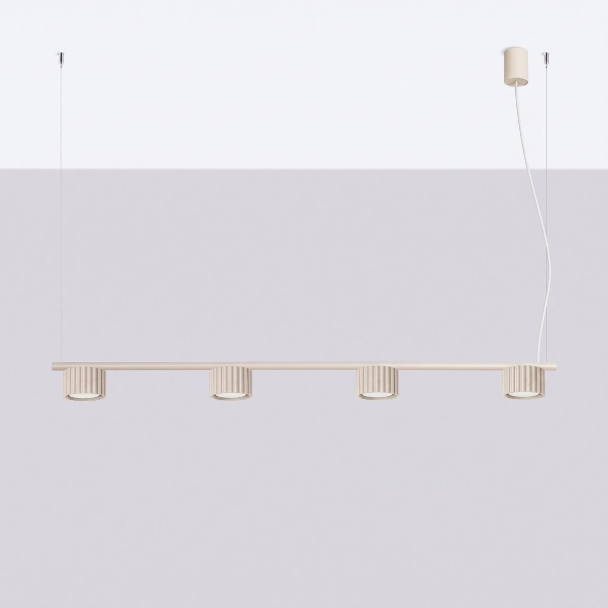 Lustre Aluminium Beige Gx53 4 AURA beige, EDEN