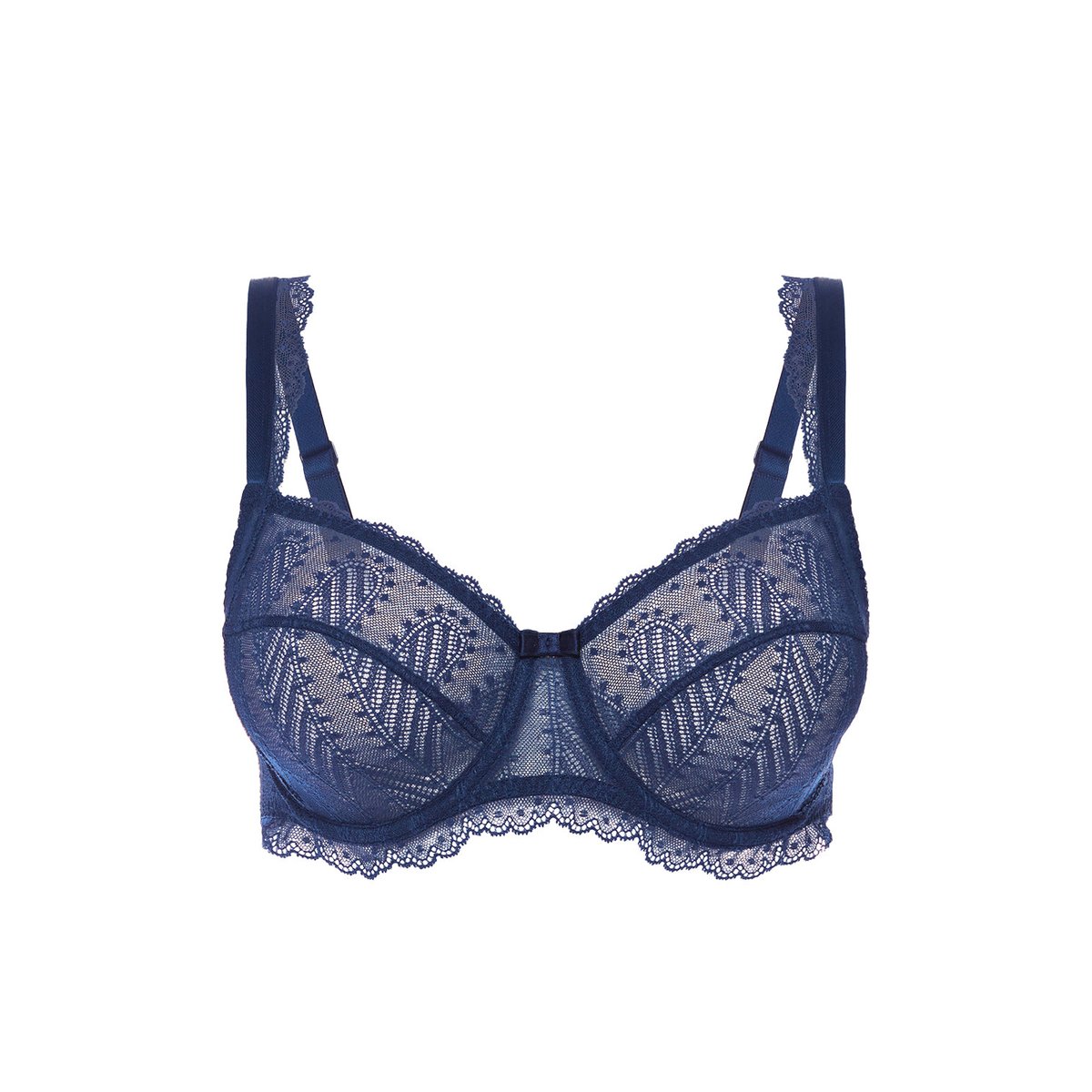 Soutien-gorge avec armature décolleté carré, CANOPÉE bleu, SIMONE PERELE