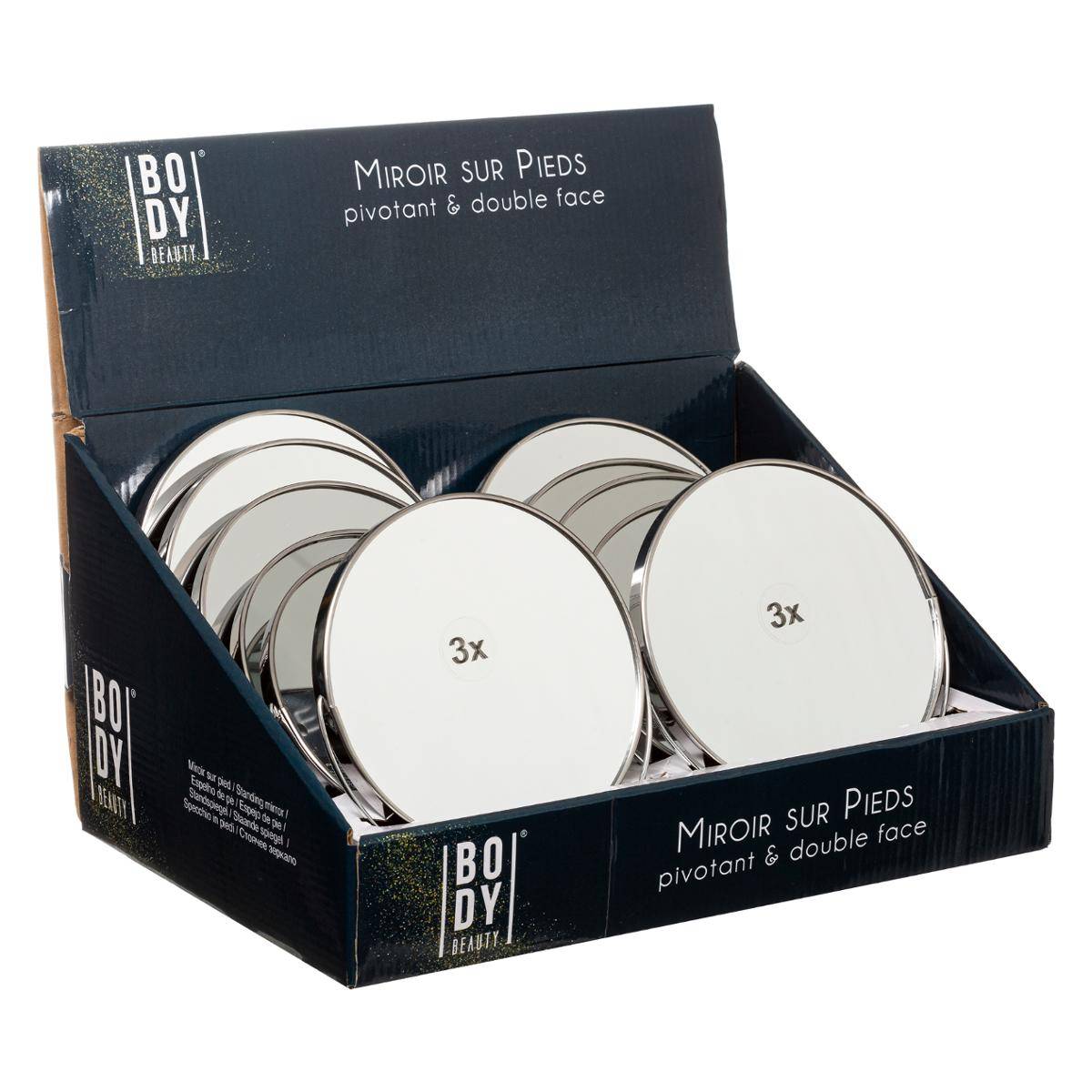 Miroir rond LIPSTICK argent, 5FIVE SIMPLY SMART