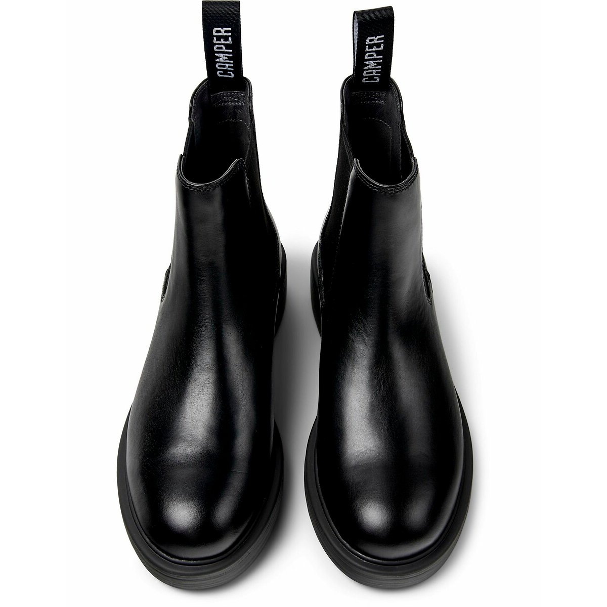 Bottines chelsea Dean en cuir noir, CAMPER