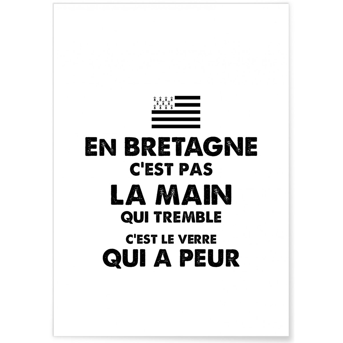 Affiche Peur du verre blanc, L'AFFICHERIE