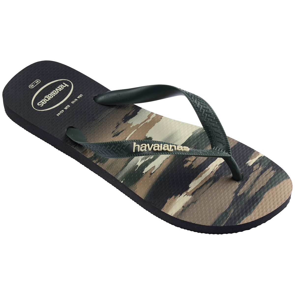 Tongs Hav. Top Camu kaki, HAVAIANAS