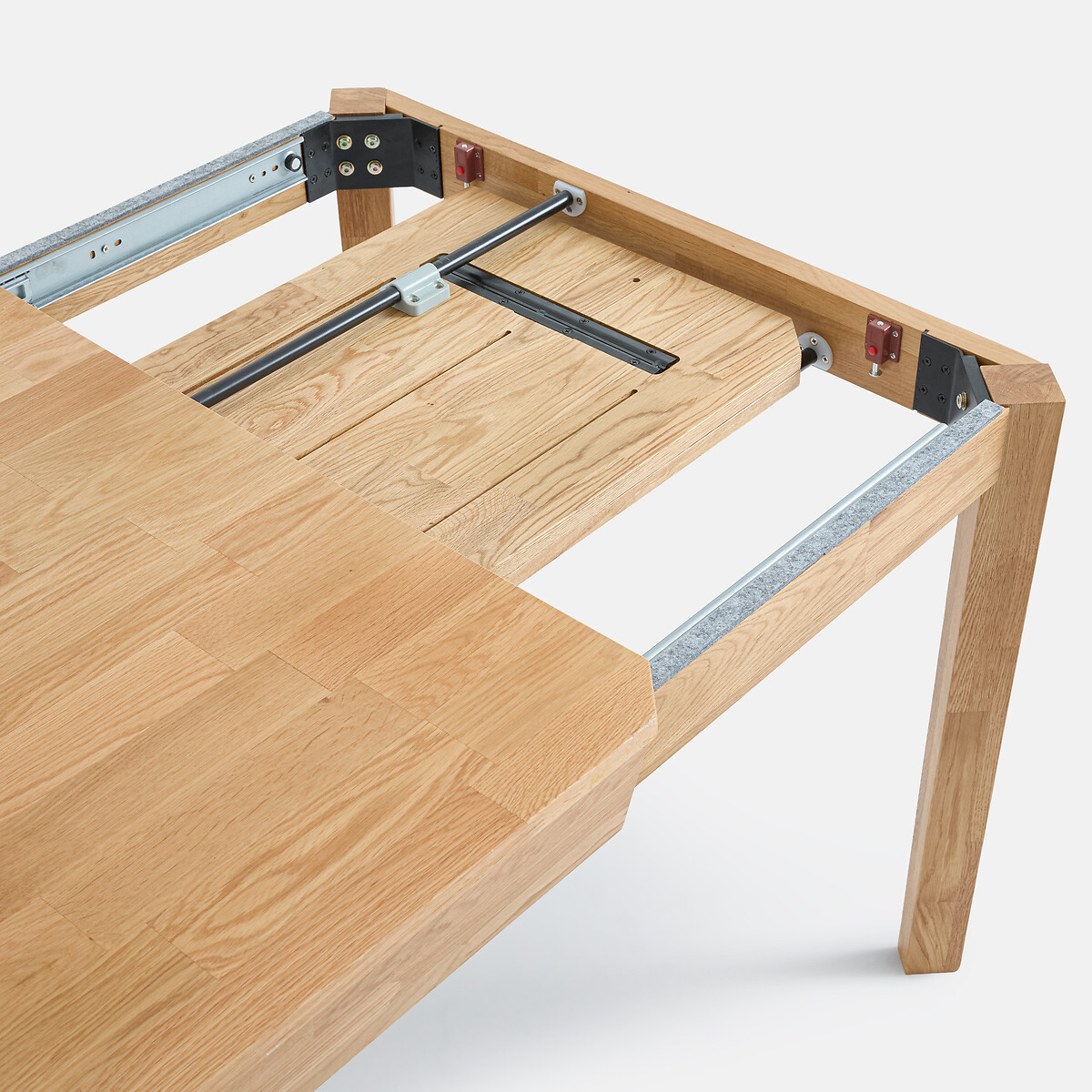 Table à manger, extensible, en chêne, 6 à 10 personnes, NEODELITO coloris chêne, LA REDOUTE INTERIEURS