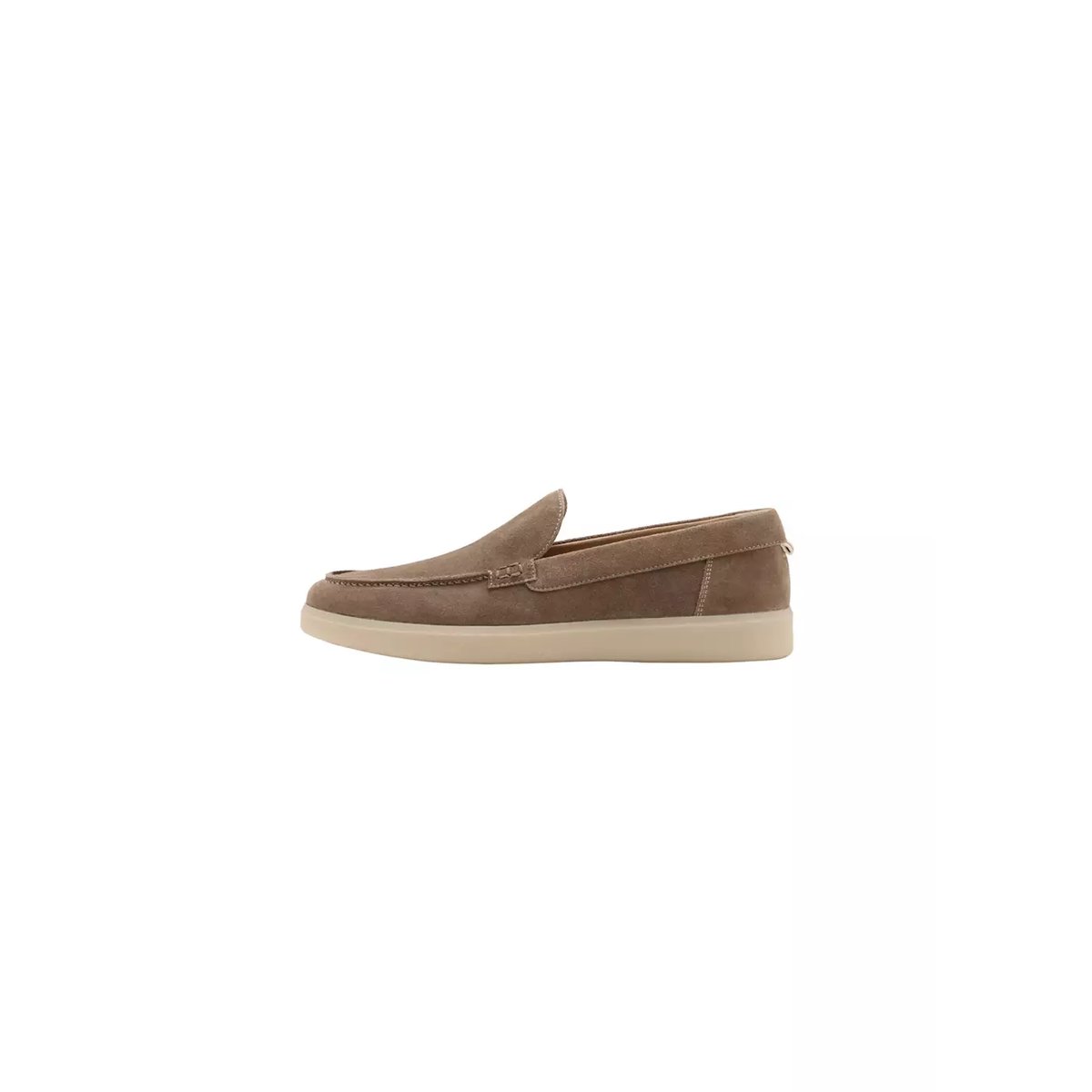 Chaussures cuir suède marron clair/pastel, MANGO MAN