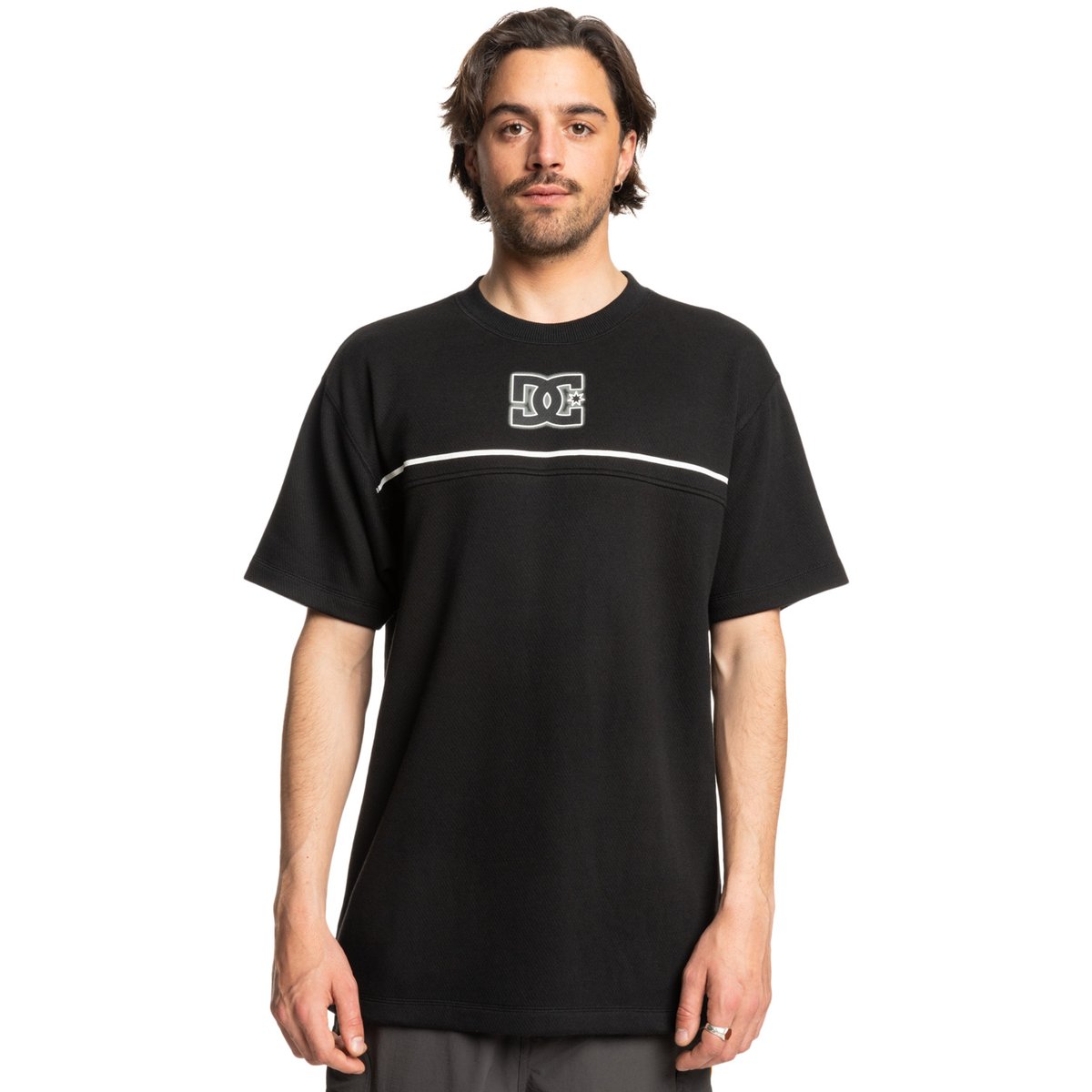 T-shirt à manches courtes STRIPE STONE. noir black, DC SHOES