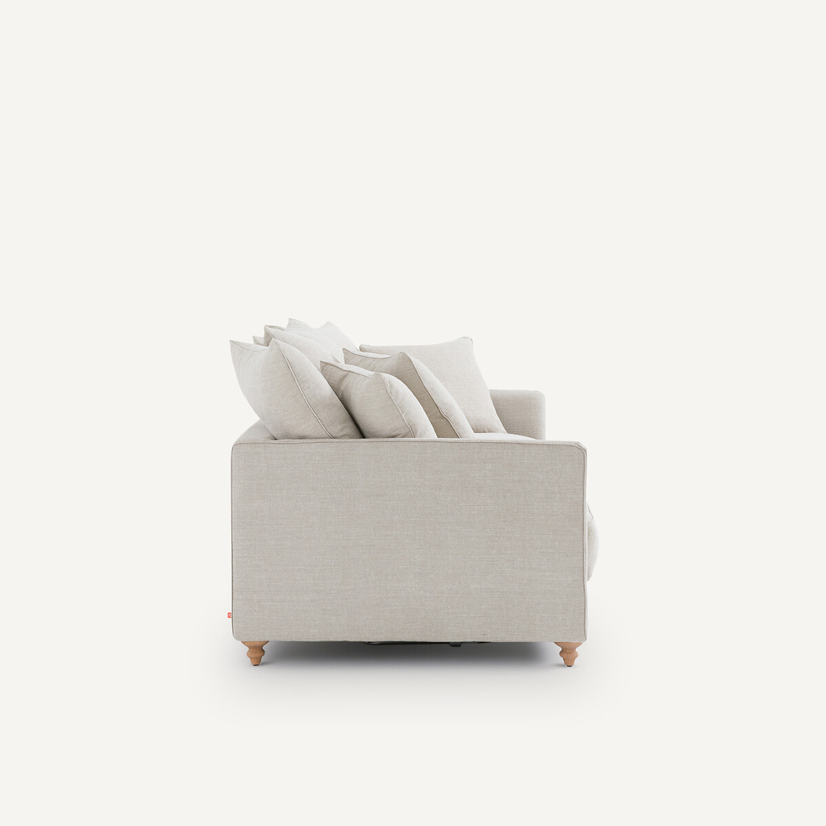 3-Sitzer-Sofa, umwandelbar, aus Baumwolle und Leinen, Lazare beige, AM.PM