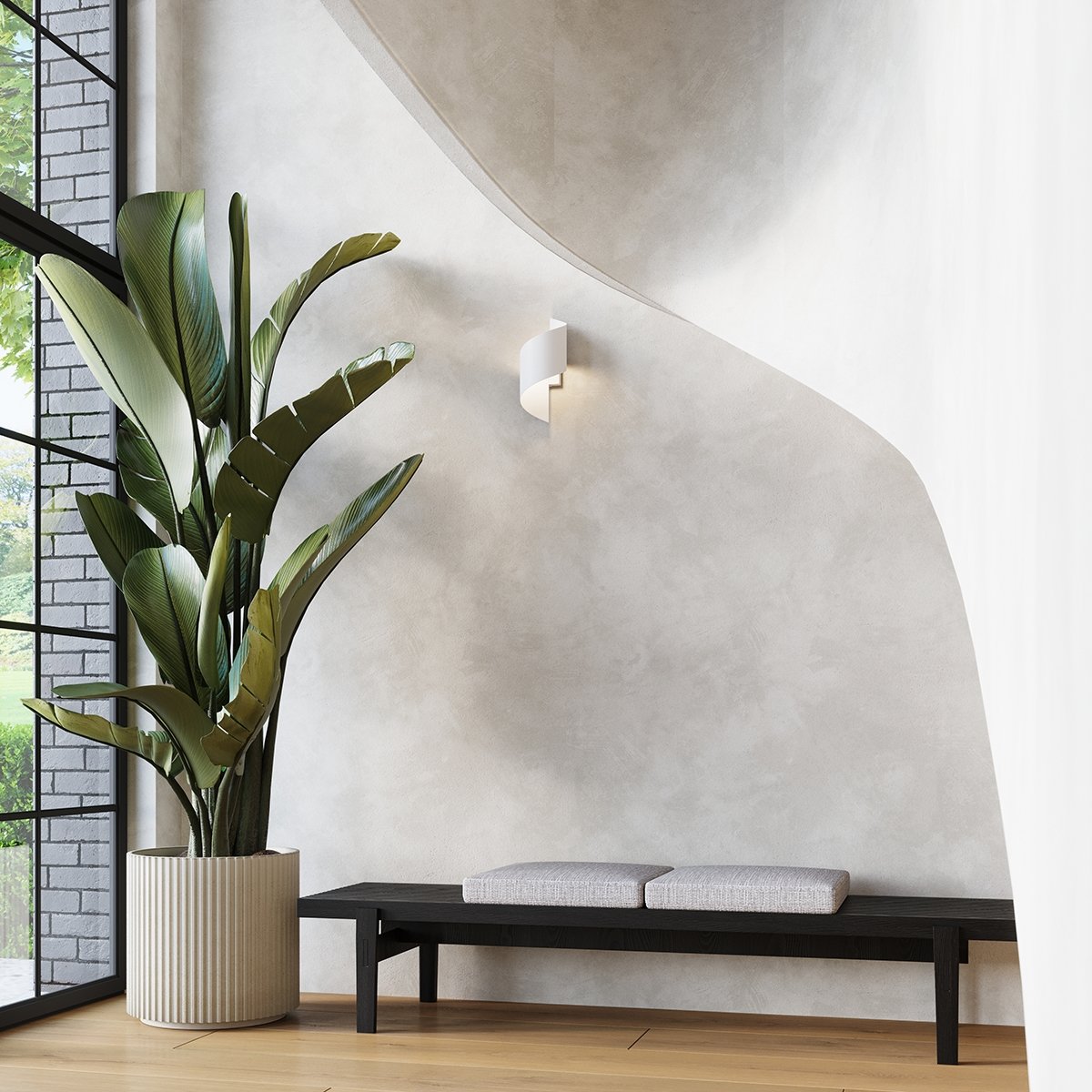 Applique Acier Blanc G9 1 Talassa blanc, EDEN