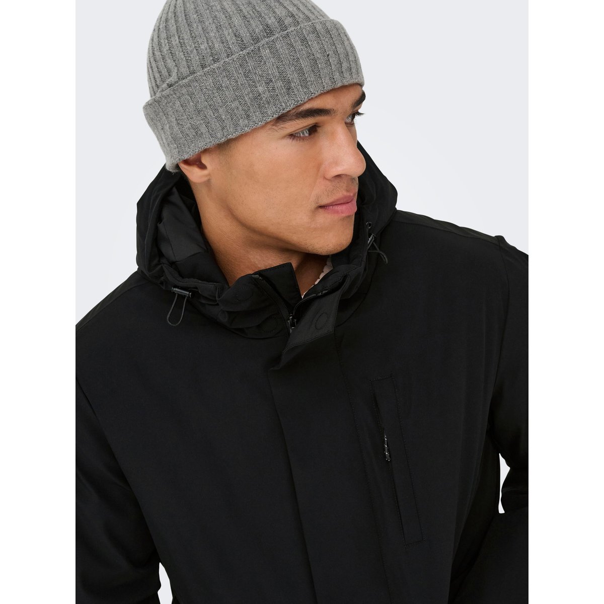 Parka Longue noire - black, ONLY & SONS