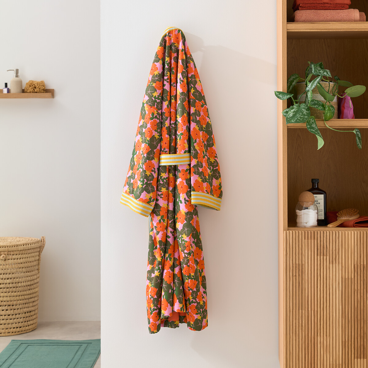 Peignoir de bain kimono, envers éponge, Léna multicolore, LA REDOUTE INTERIEURS