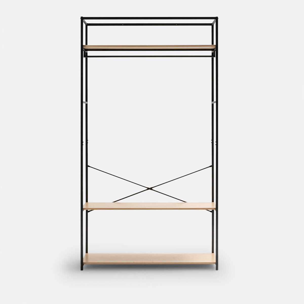 Módulo de armario an. 110 cm, Adarbi negro/madera, LA REDOUTE INTERIEURS