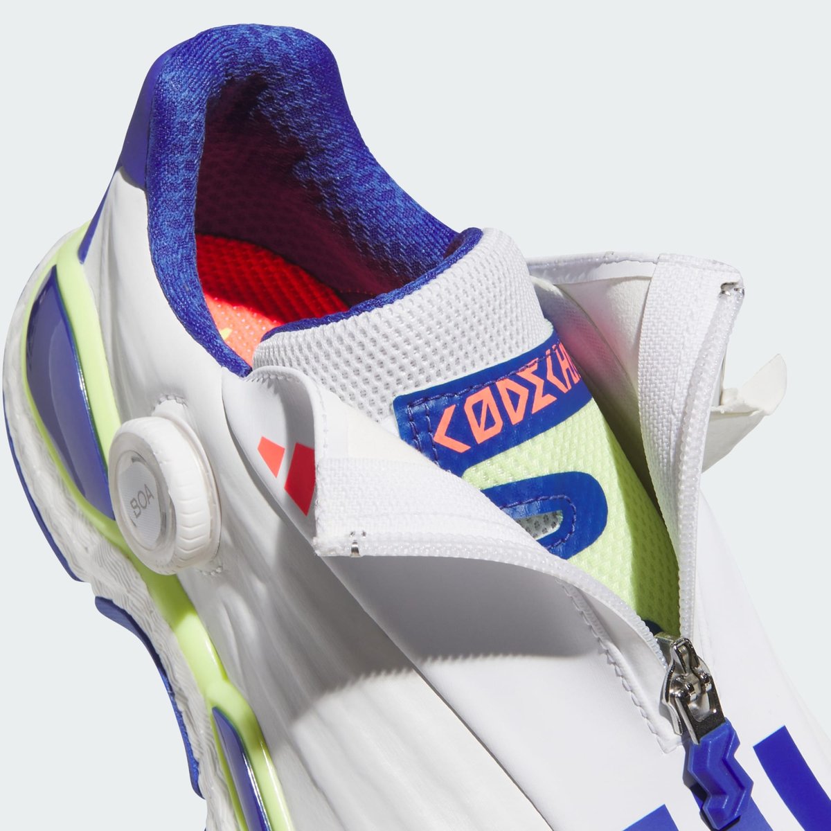 Chaussure De Golf Sans Crampons Codechaos 27 Boa Chaussure De Golf Sans Crampons Codechaos 27 Boa cloud white / dual indigo / frozen lemon, adidas Performance