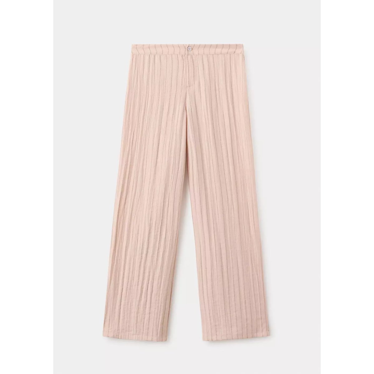 Pantalon à rayures et taille basse rose pastel, MANGO TEEN