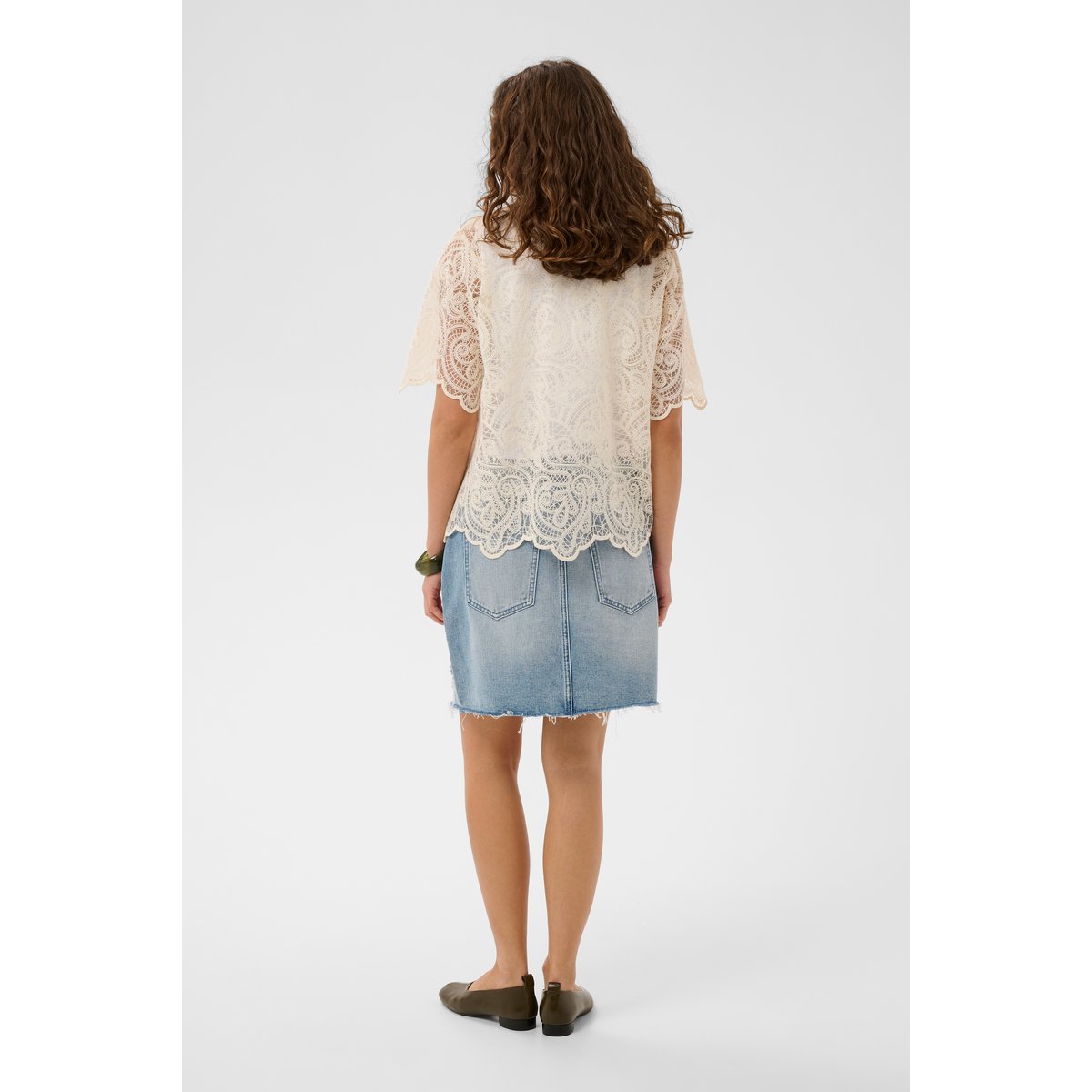 Blouse à manches courtes blanc whitecap, CULTURE