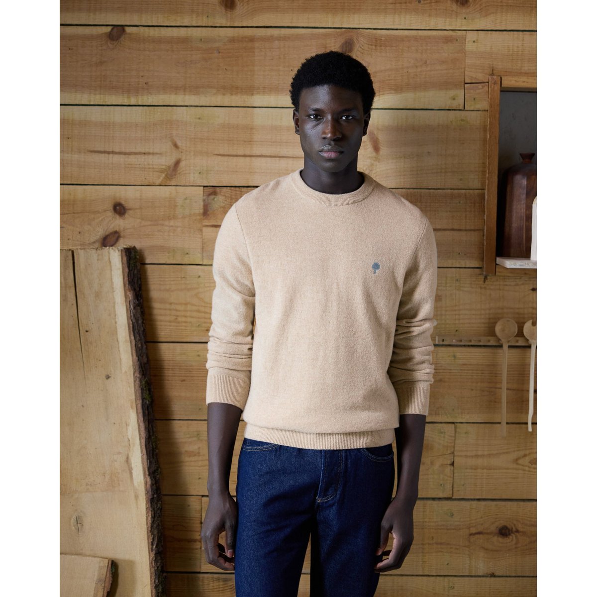 Pull laine MARLY beige, FAGUO