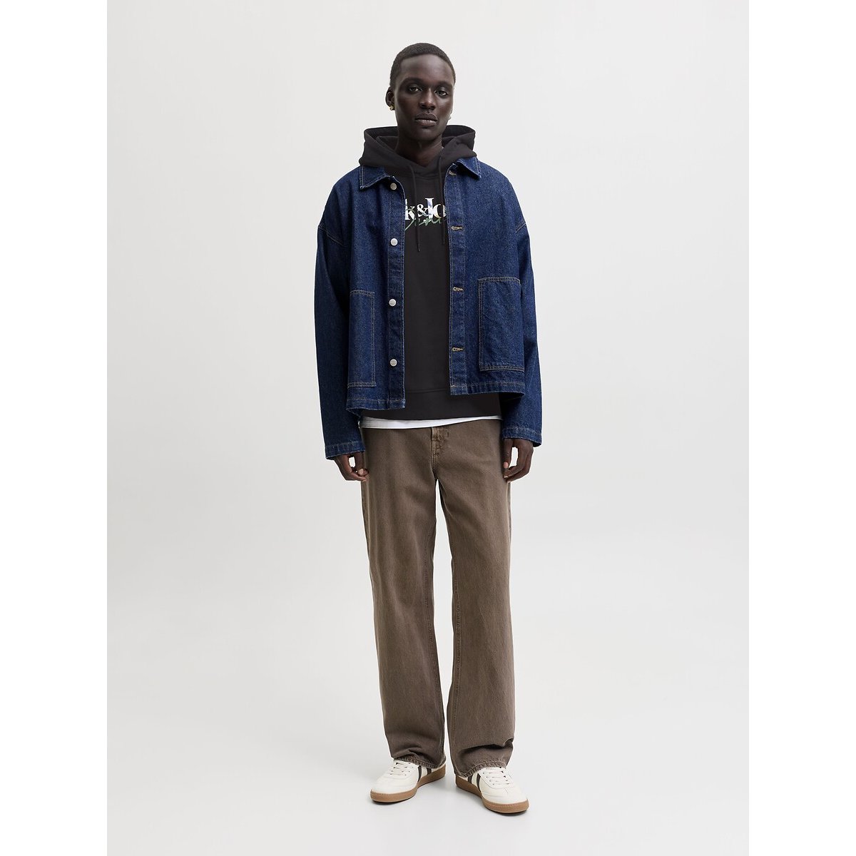 Sweat à capuche, TOM noir, JACK & JONES