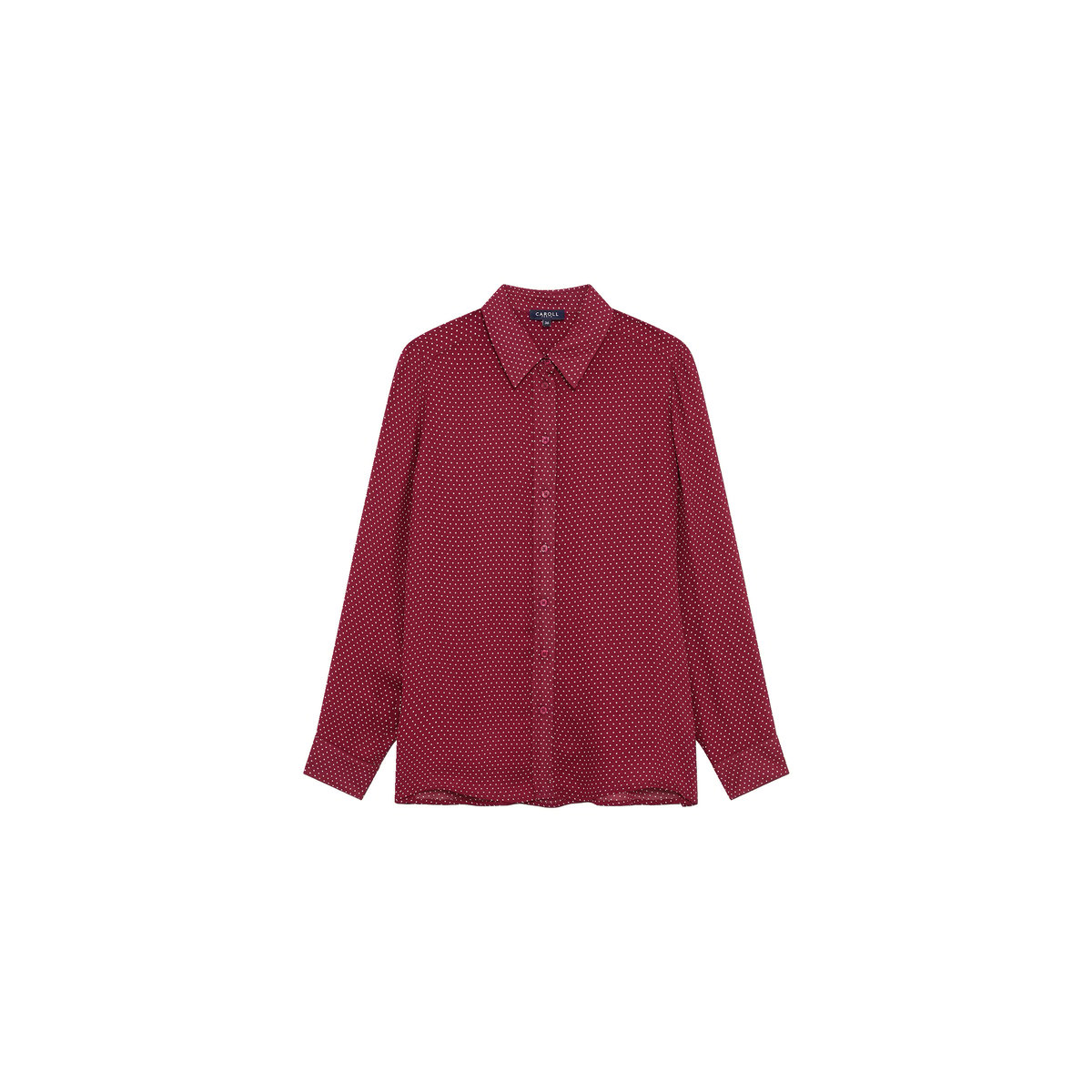 Chemise droite col chemise CBRENDA bordeaux, CAROLL