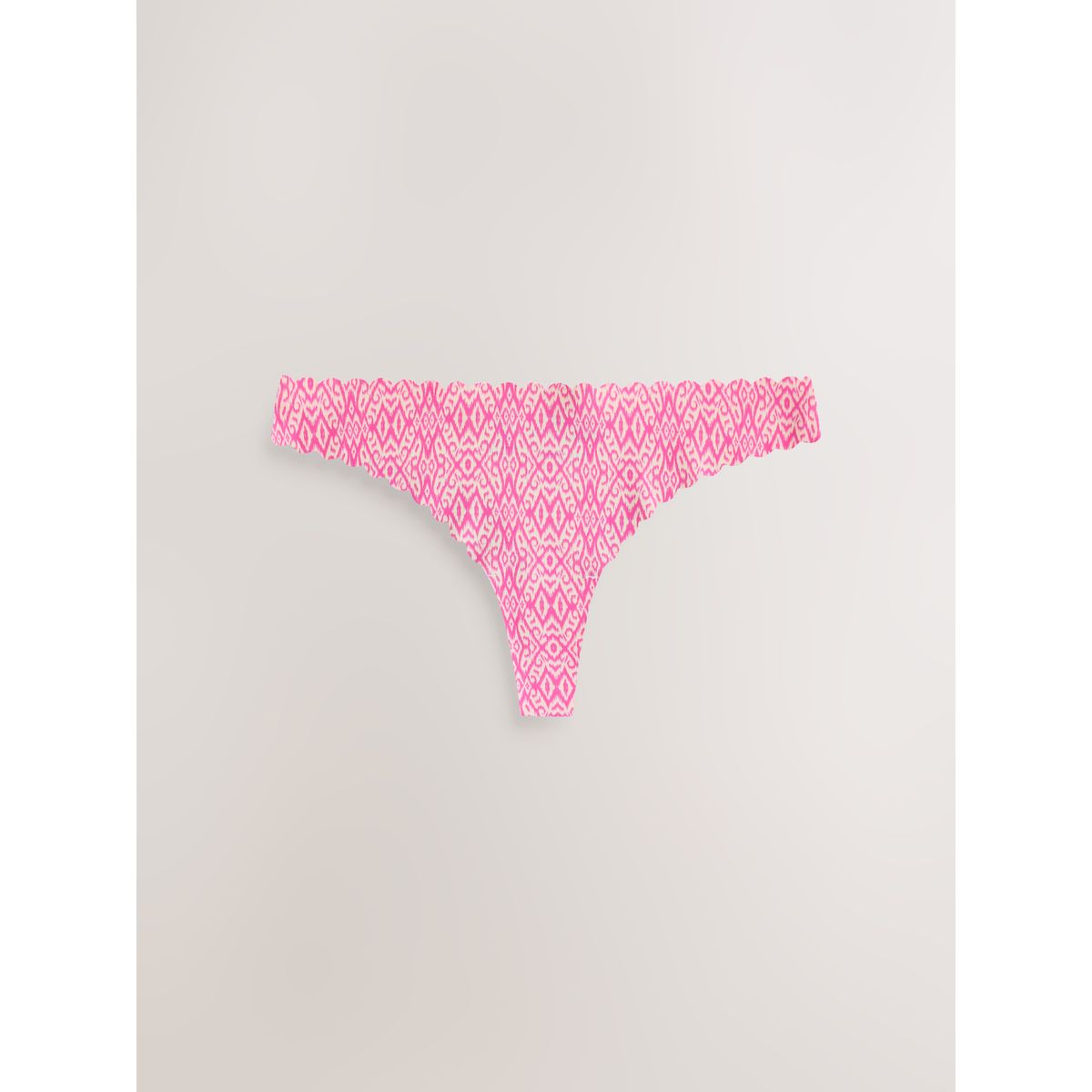Culotte festonnée invisible, lot de 3 rose/orange, NEXT