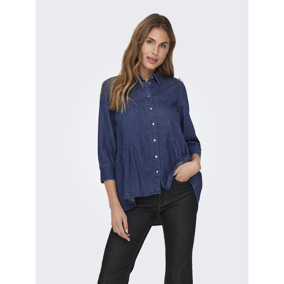Chemise En Denim dark blue denim, ONLY