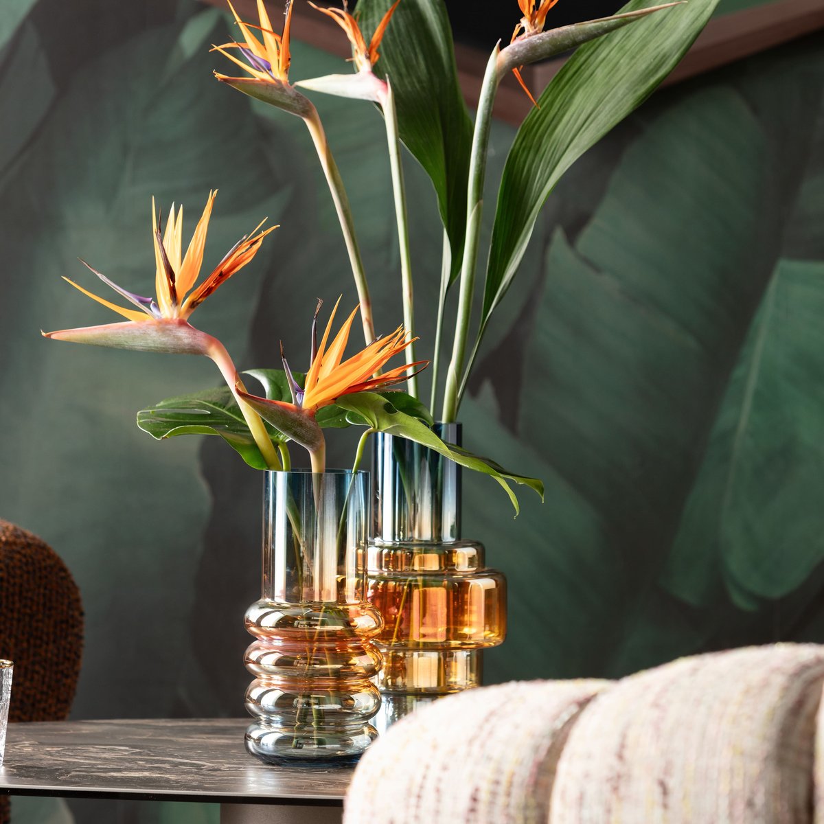 Vase en verre, PHENOM multicolore, KARE DESIGN
